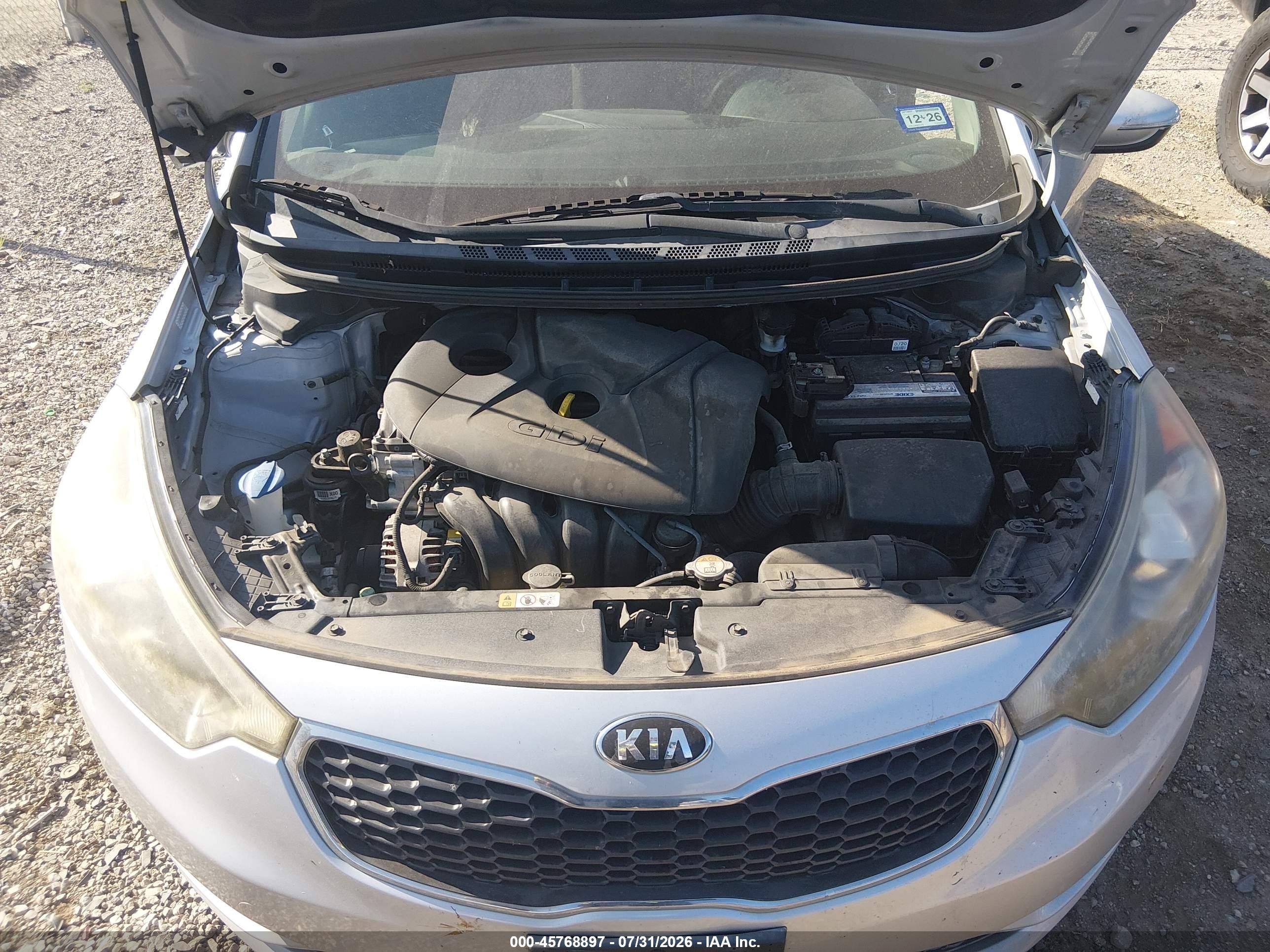 2015 Kia Forte Ex Silver vin: KNAFX4A85F5357586