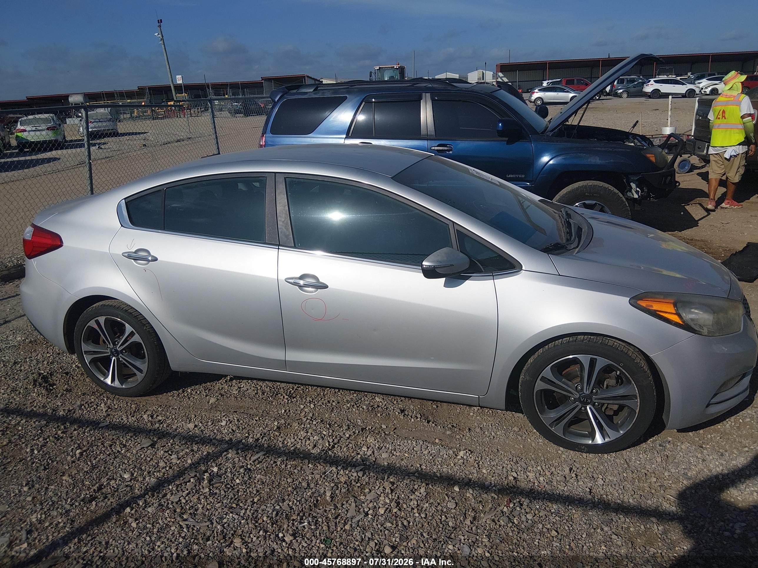 2015 Kia Forte Ex Silver vin: KNAFX4A85F5357586