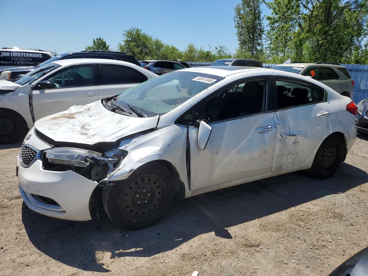 2015 Kia Forte Ex White vin: KNAFX4A85F5434487