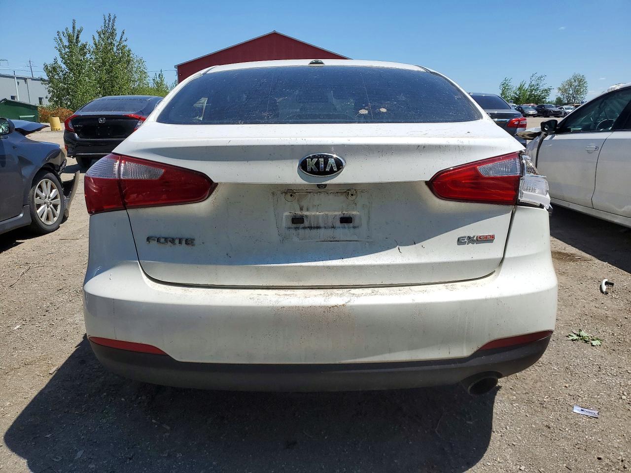 2015 Kia Forte Ex White vin: KNAFX4A85F5434487