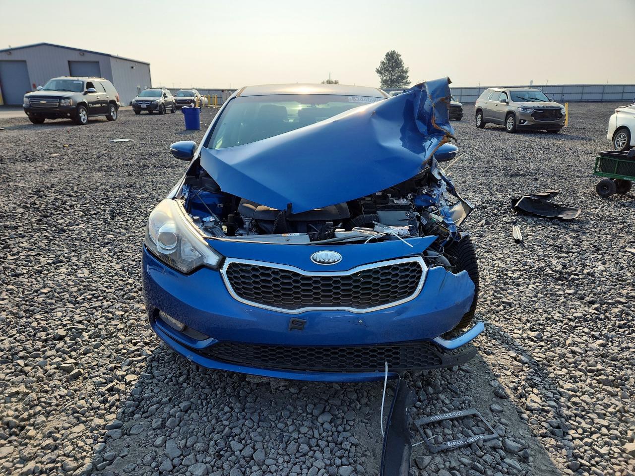 2014 Kia Forte Ex Blue vin: KNAFX4A86E5049499