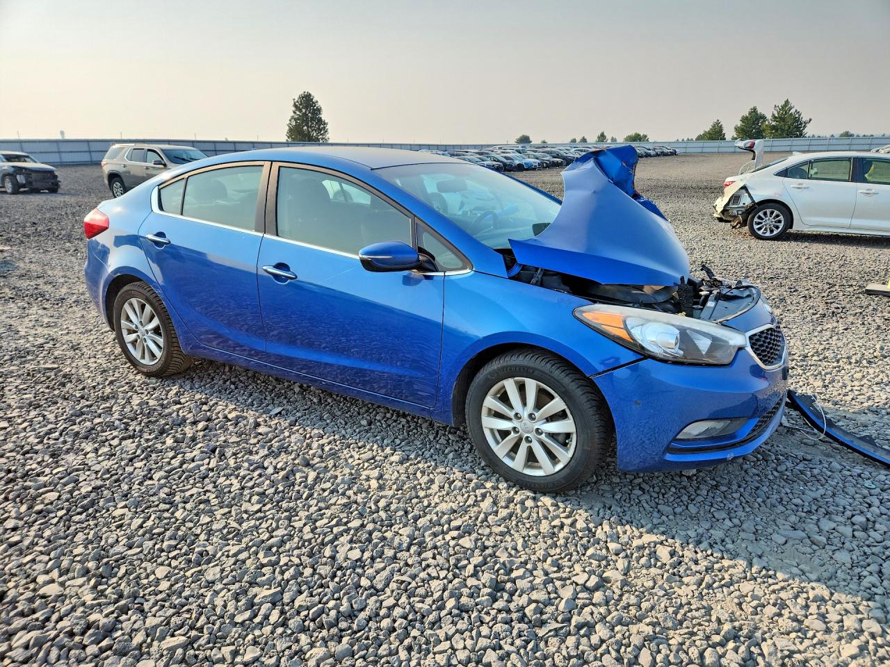 2014 Kia Forte Ex Blue vin: KNAFX4A86E5049499