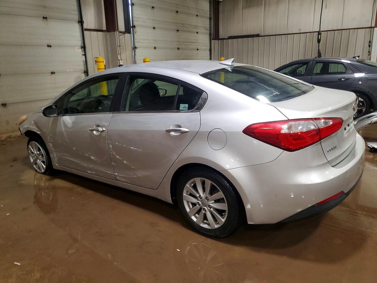 2014 Kia Forte Ex Silver vin: KNAFX4A86E5050054