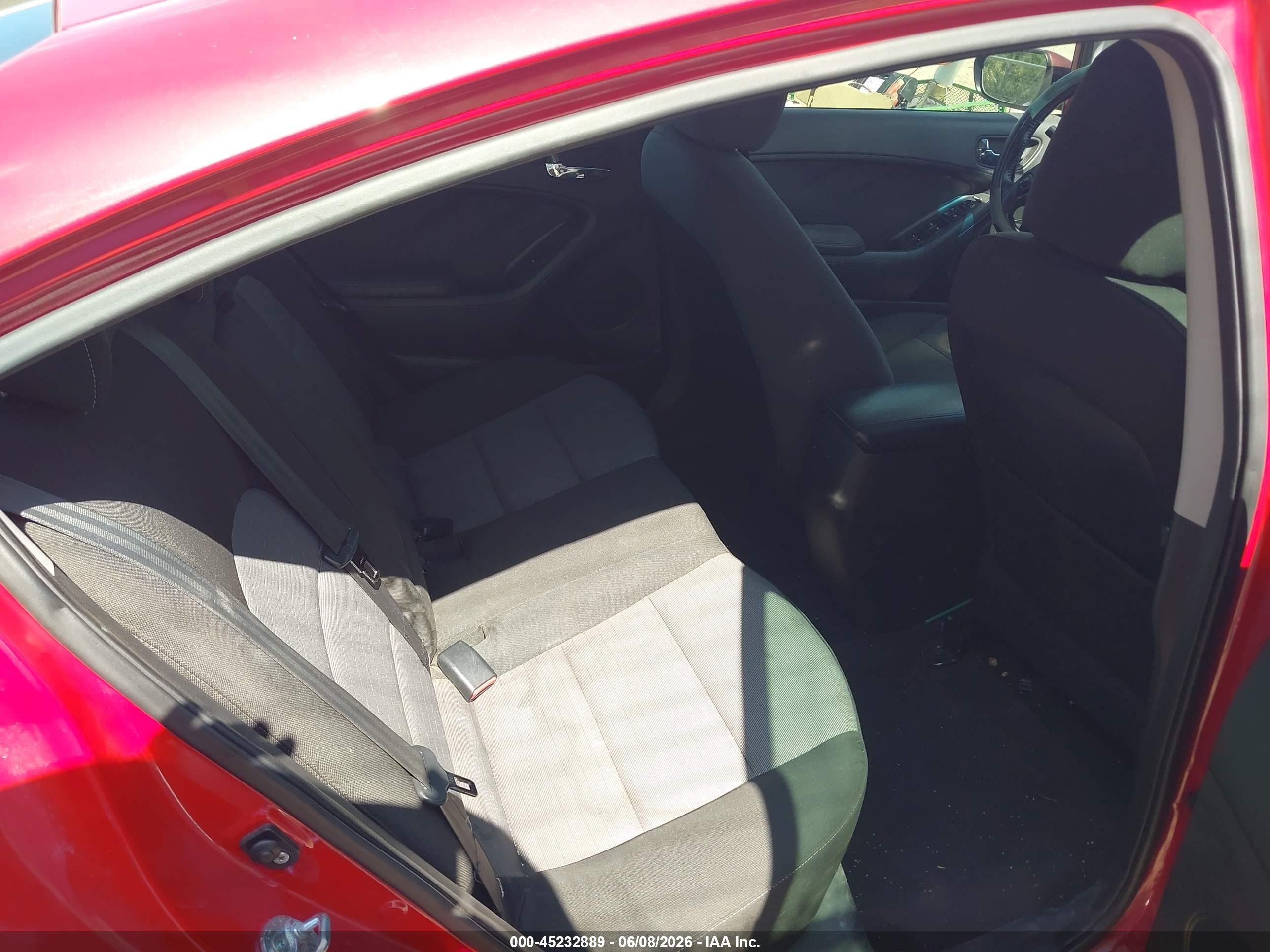 2014 Kia Forte Ex Red vin: KNAFX4A86E5050281