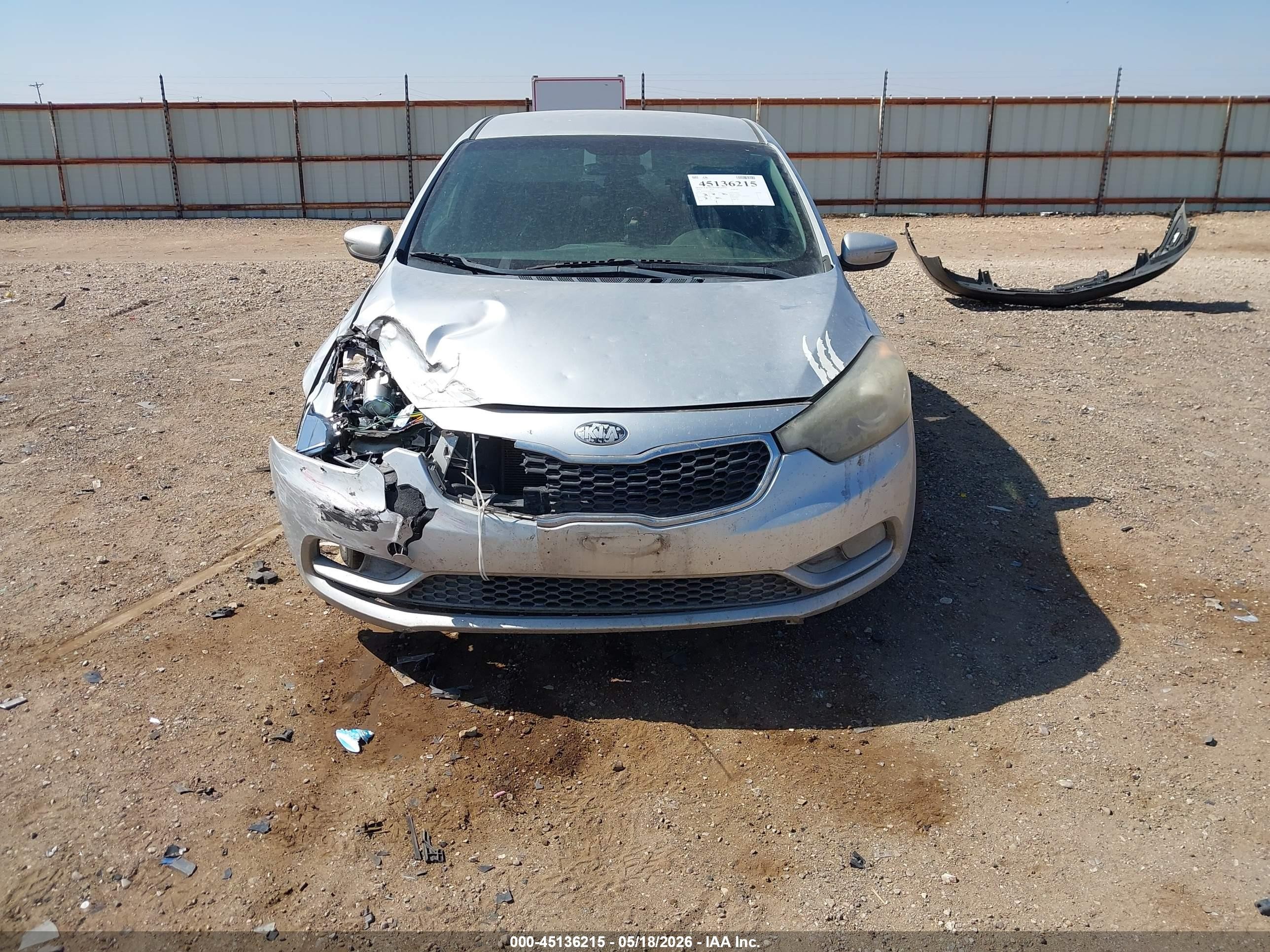 2014 Kia Forte Ex Gray vin: KNAFX4A86E5195255