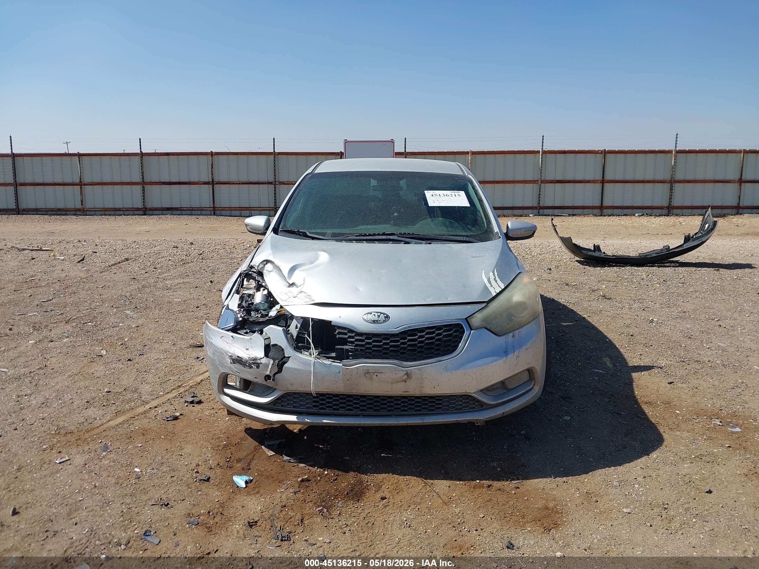 2014 Kia Forte Ex Gray vin: KNAFX4A86E5195255
