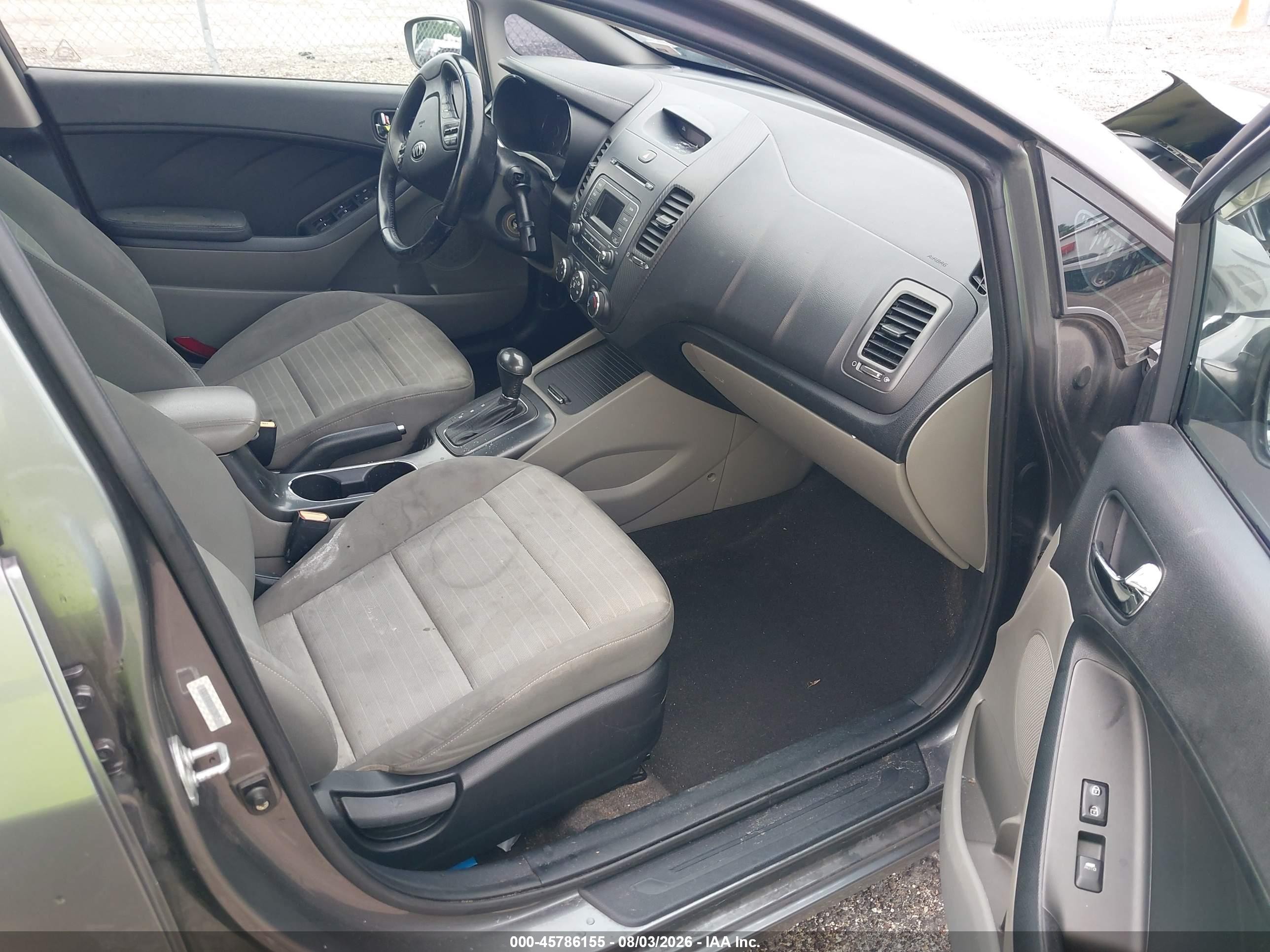 2015 Kia Forte Ex Gray vin: KNAFX4A86F5266259