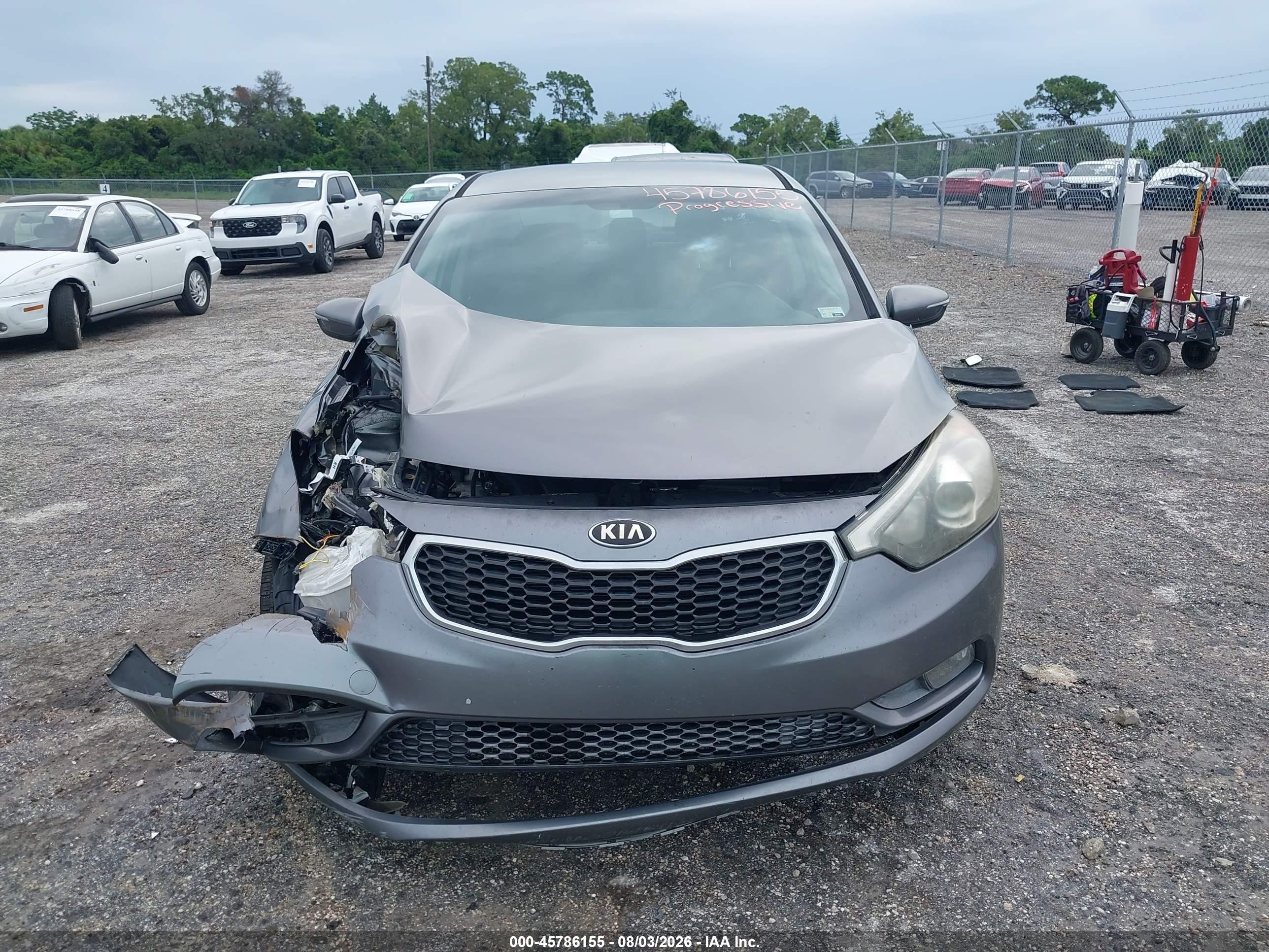2015 Kia Forte Ex Gray vin: KNAFX4A86F5266259