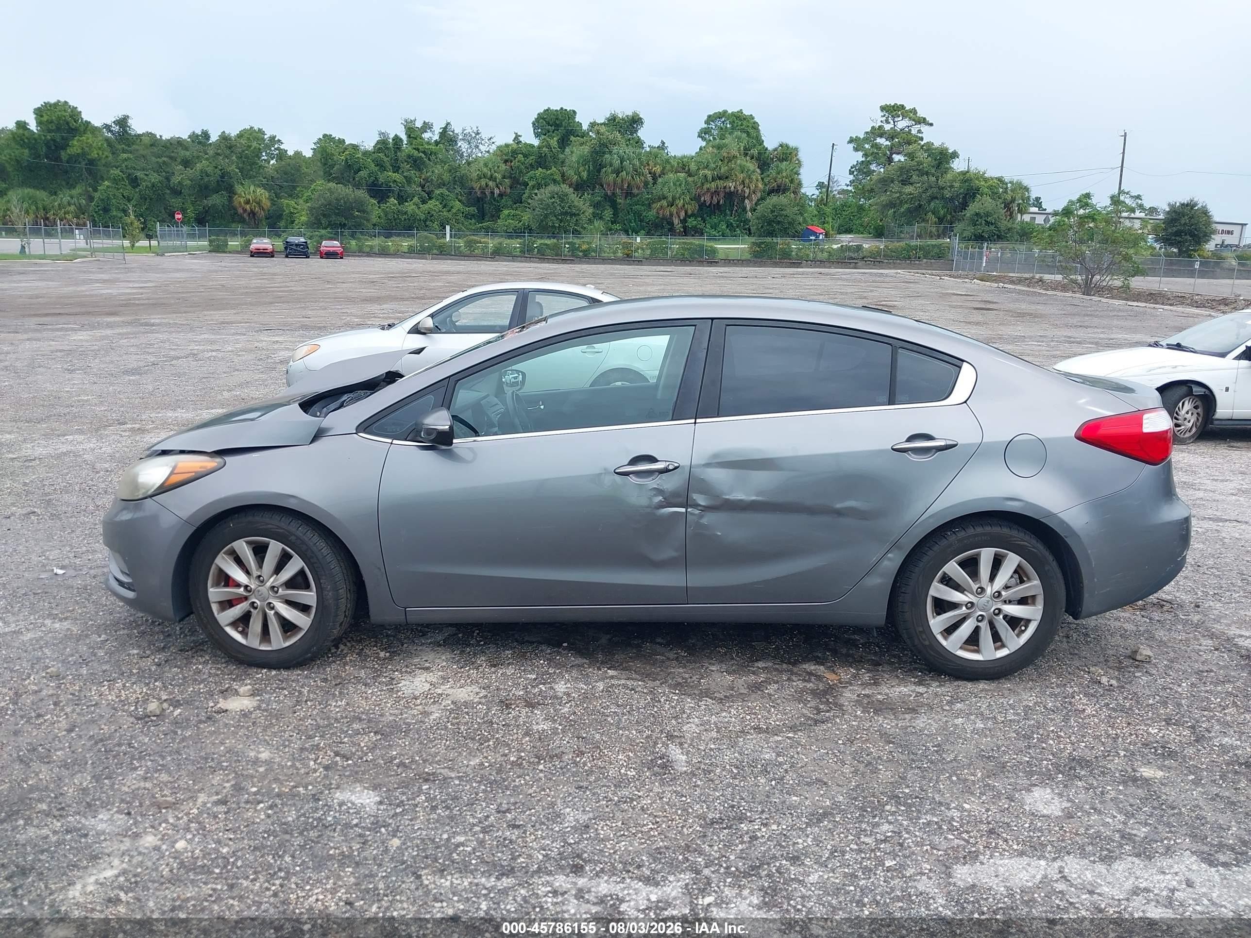 2015 Kia Forte Ex Gray vin: KNAFX4A86F5266259
