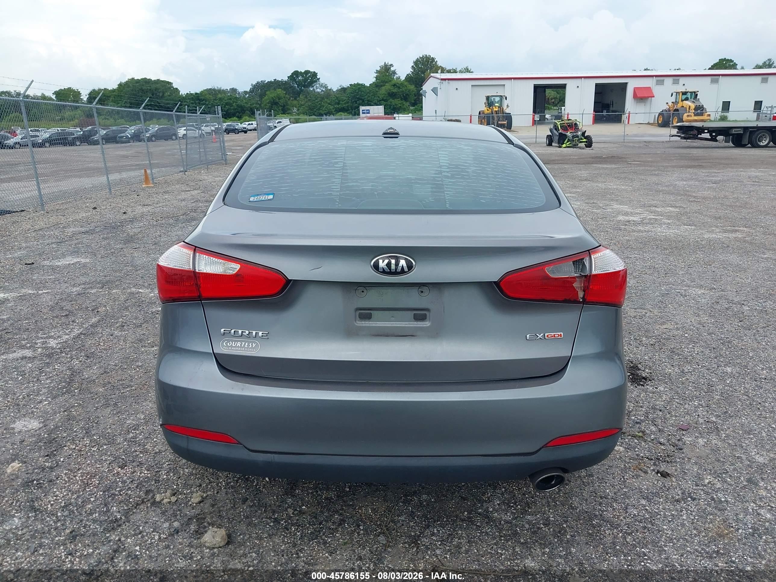 2015 Kia Forte Ex Gray vin: KNAFX4A86F5266259