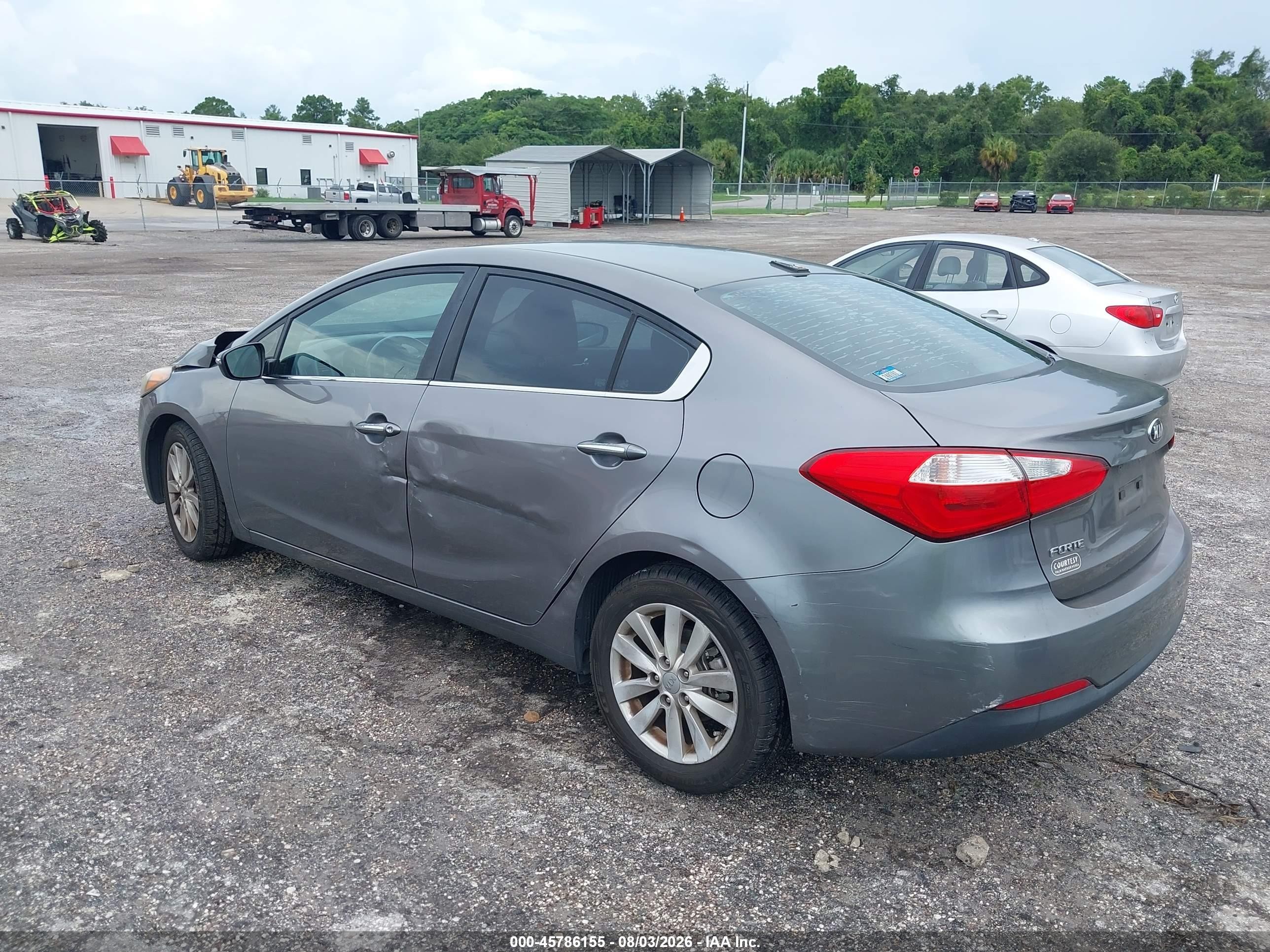 2015 Kia Forte Ex Gray vin: KNAFX4A86F5266259