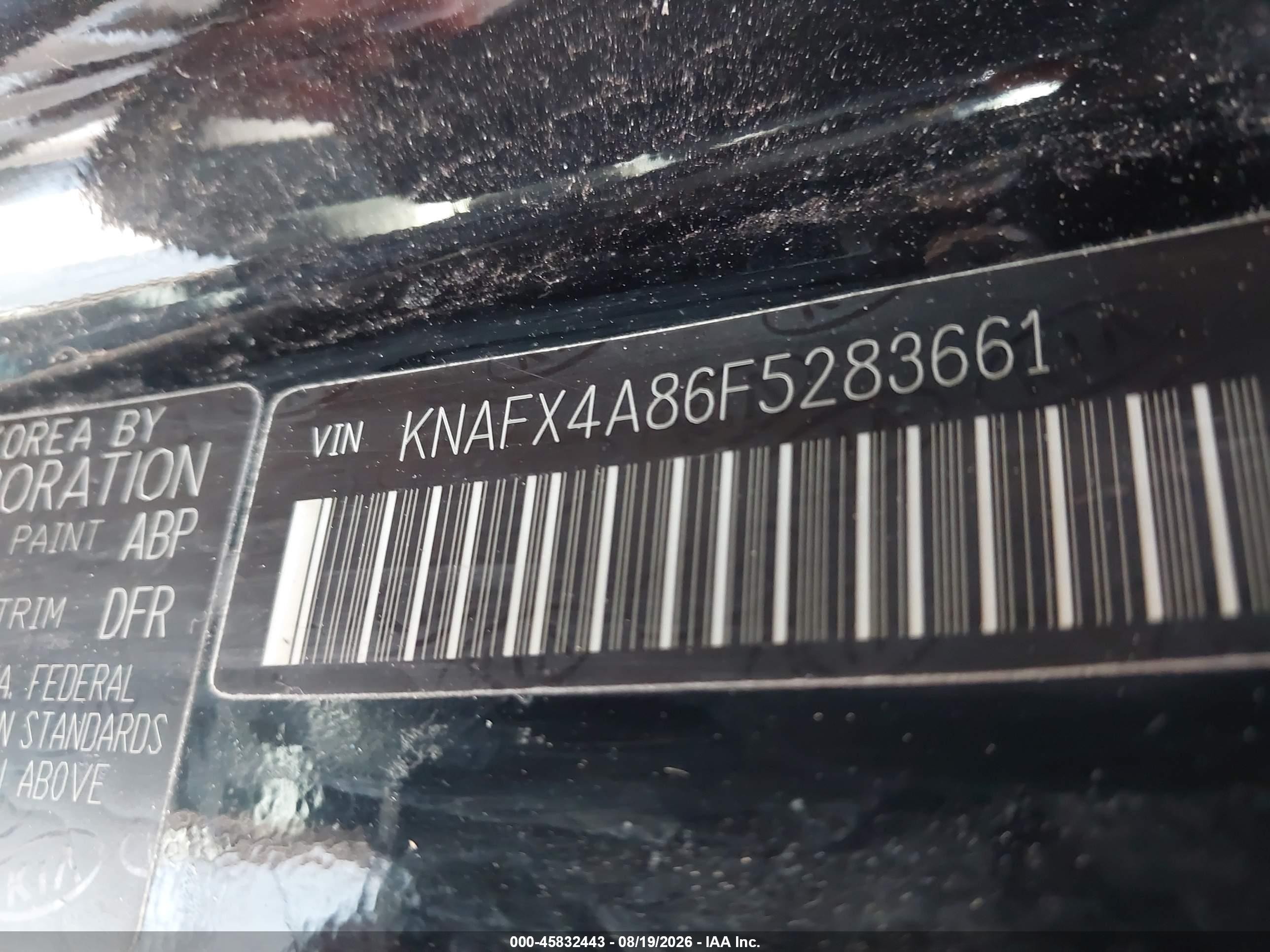 2015 Kia Forte Ex Black vin: KNAFX4A86F5283661