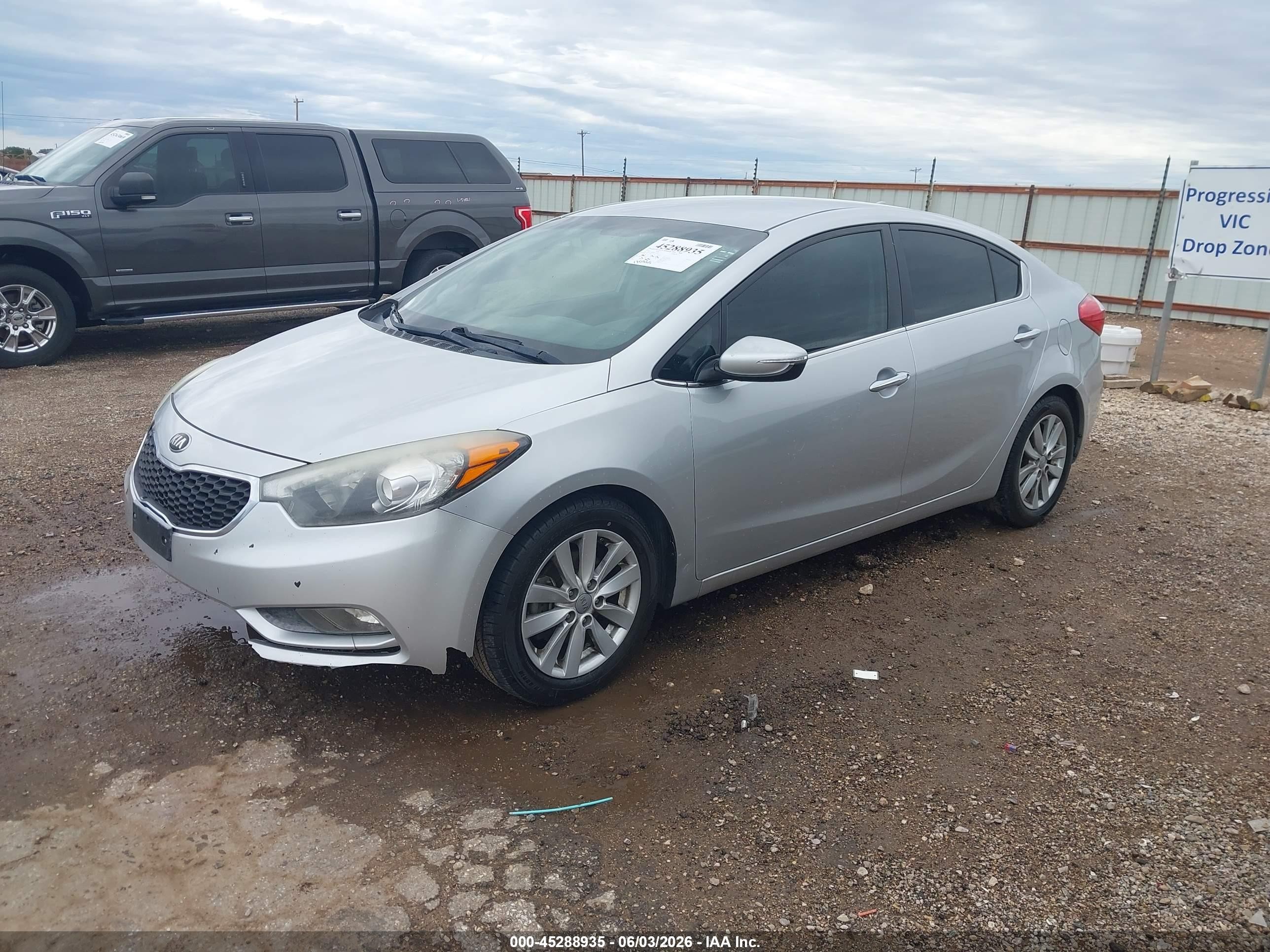 2015 Kia Forte Ex Gray vin: KNAFX4A86F5335614