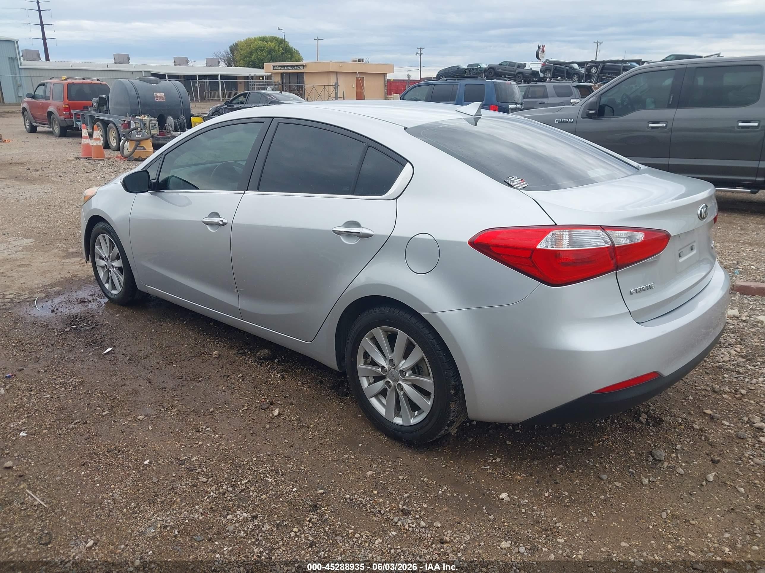 2015 Kia Forte Ex Gray vin: KNAFX4A86F5335614