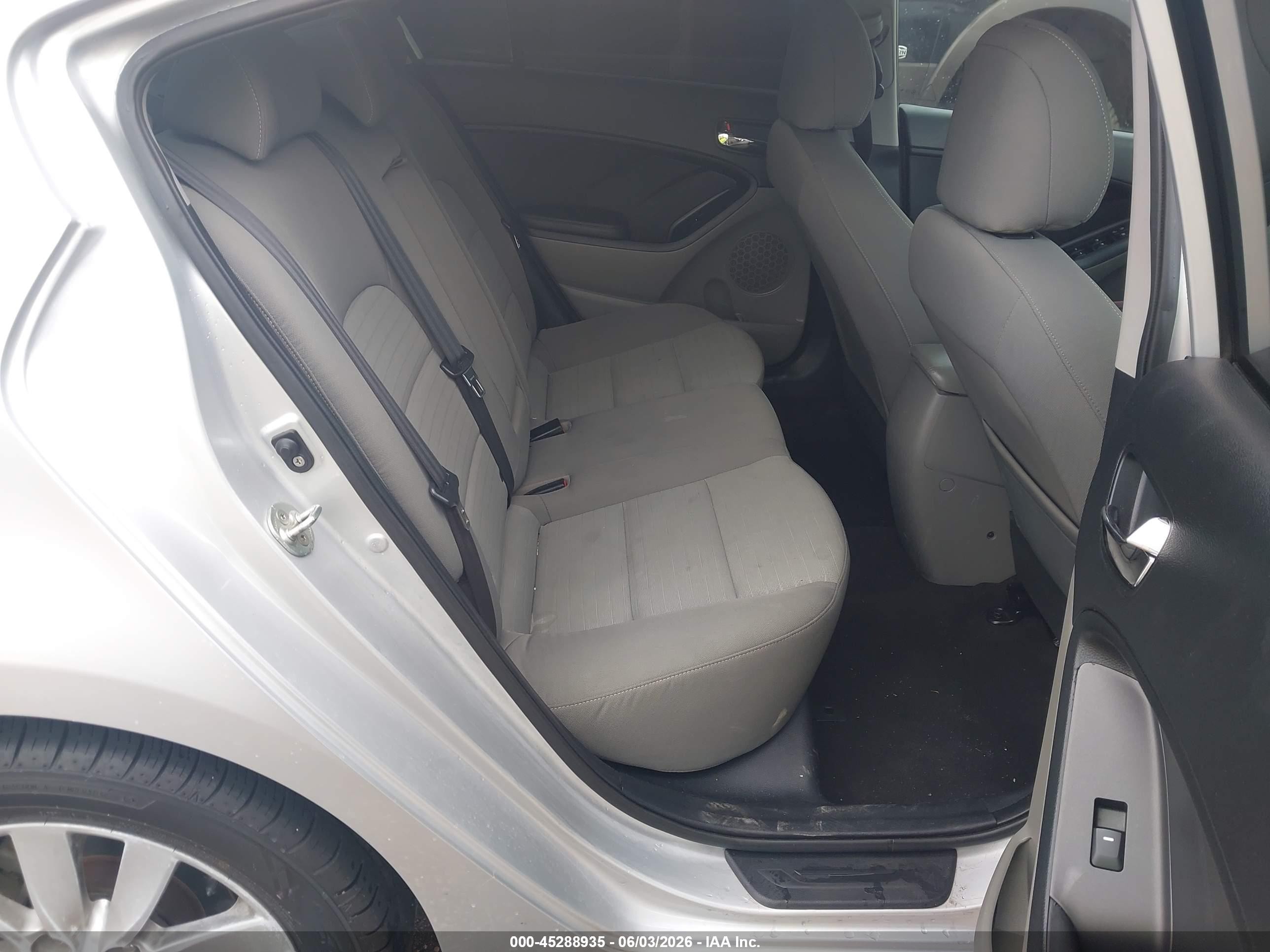 2015 Kia Forte Ex Gray vin: KNAFX4A86F5335614