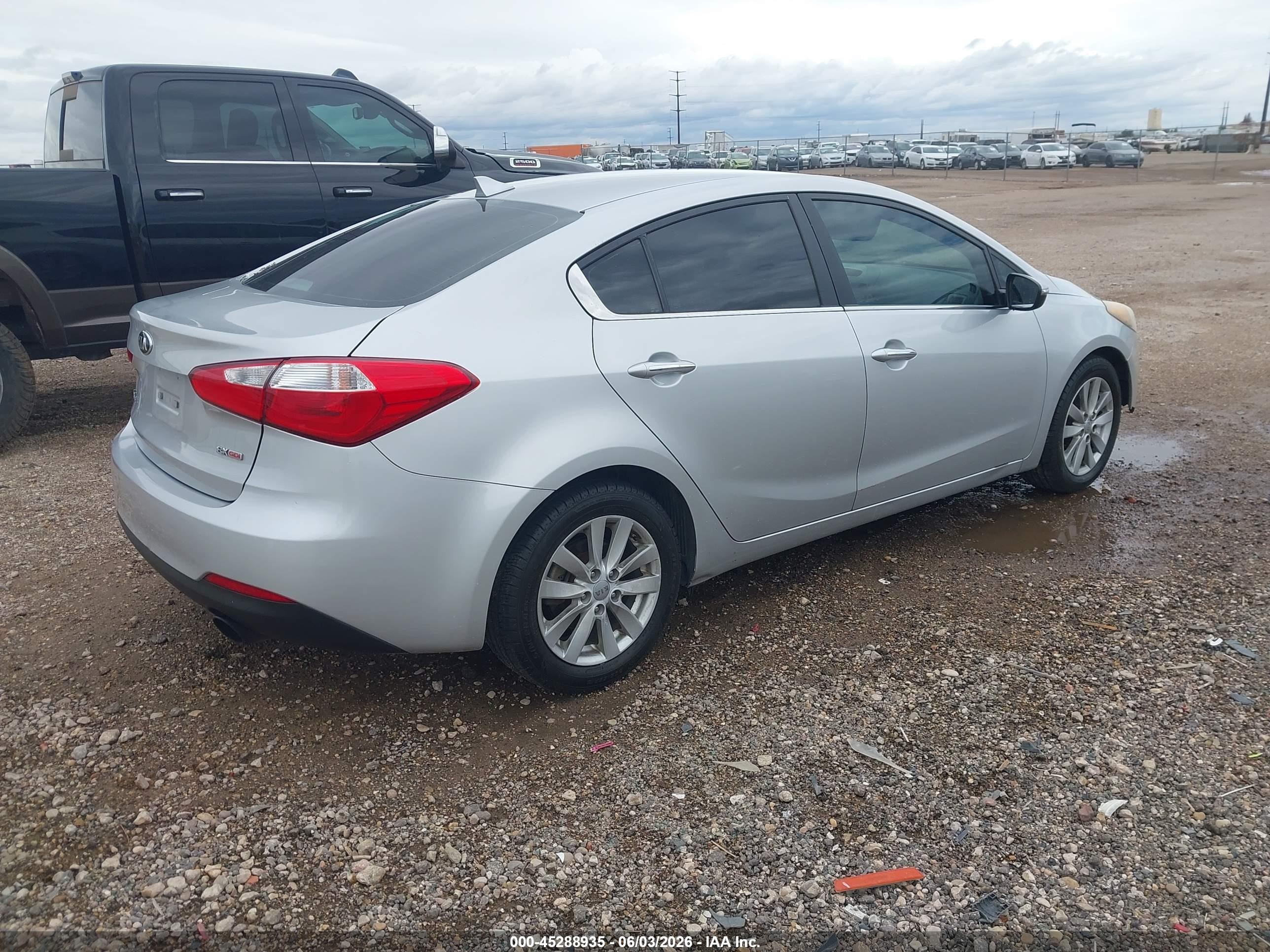 2015 Kia Forte Ex Gray vin: KNAFX4A86F5335614
