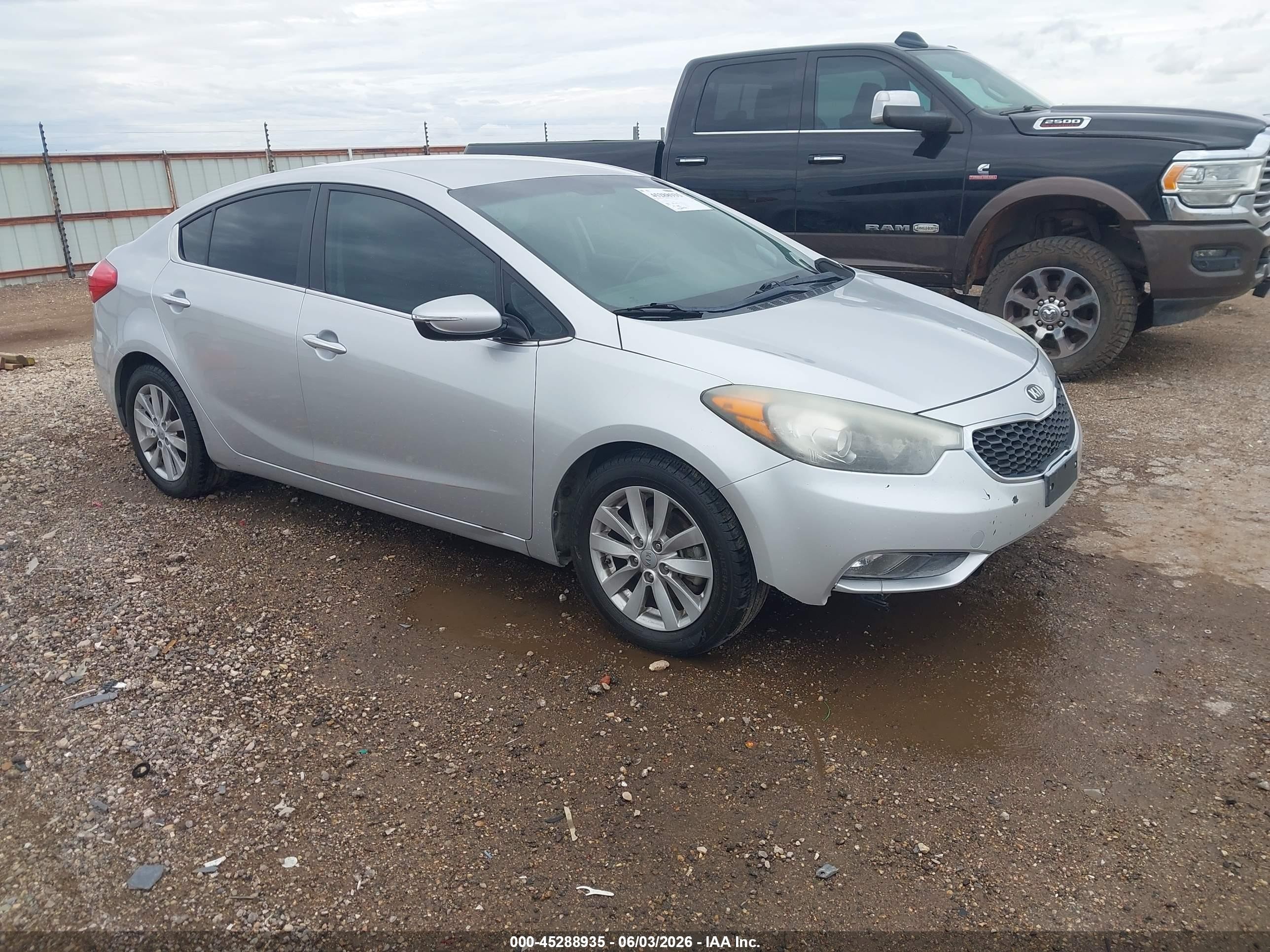 2015 Kia Forte Ex Серый vin: KNAFX4A86F5335614