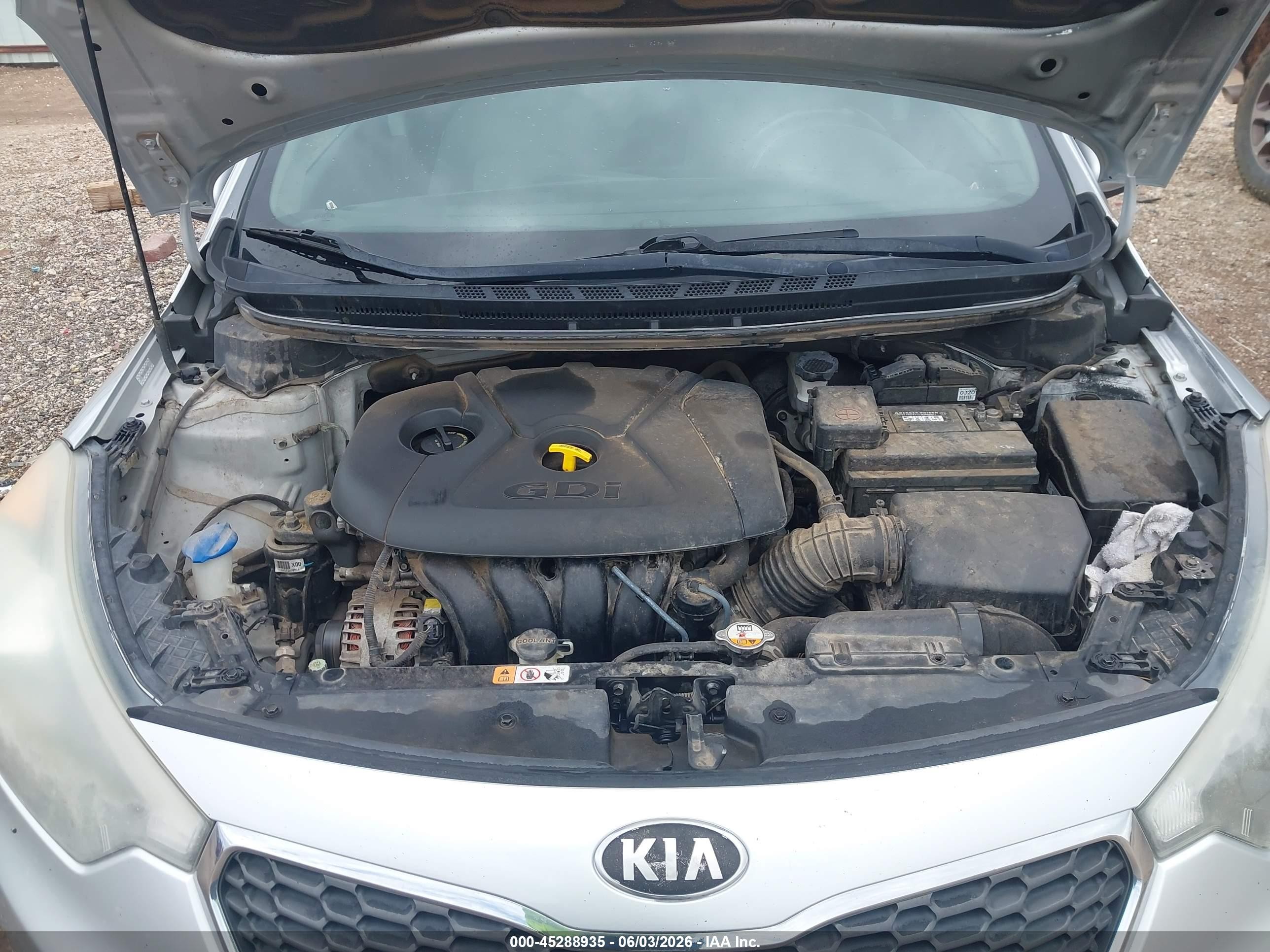2015 Kia Forte Ex Gray vin: KNAFX4A86F5335614