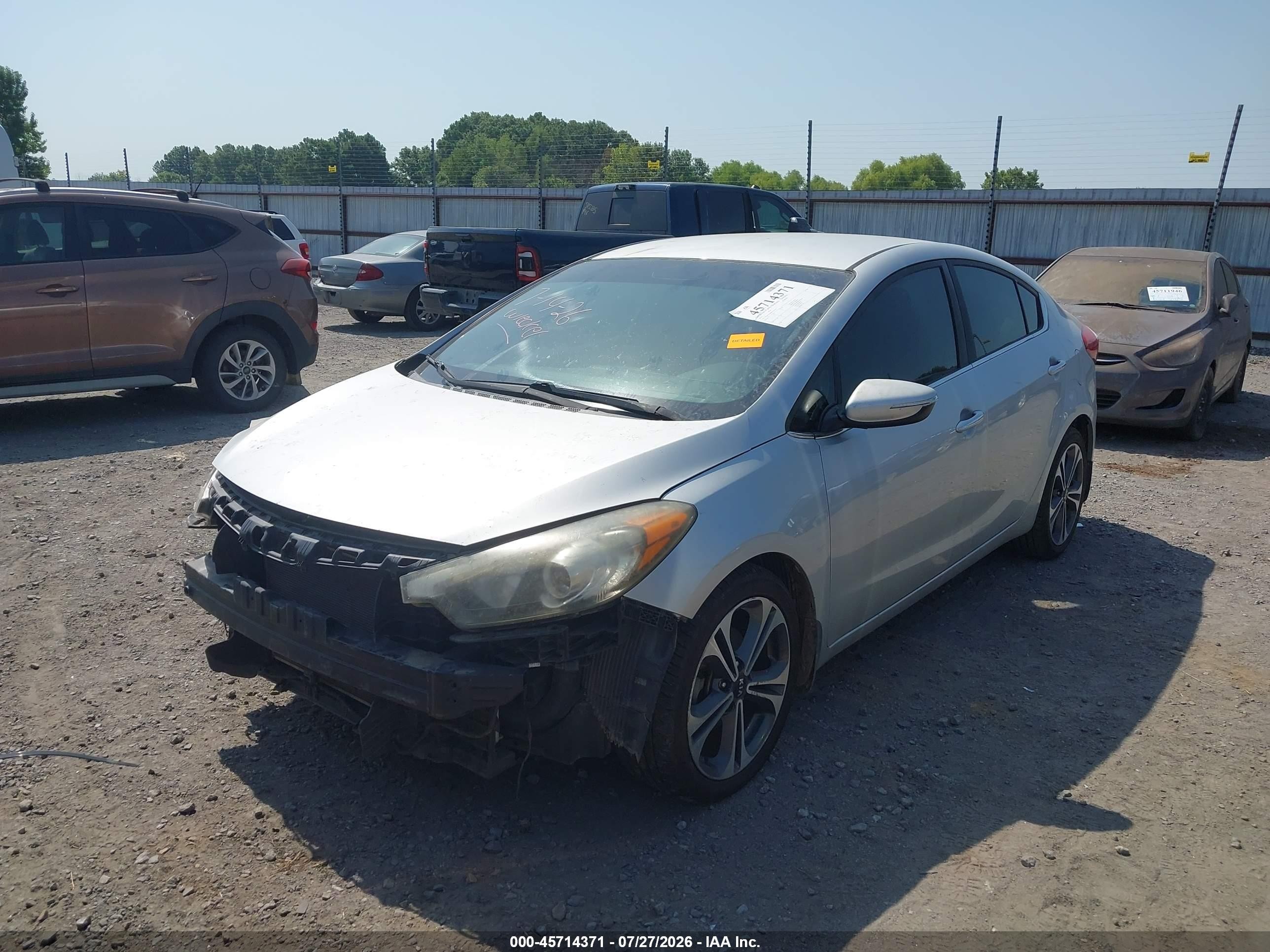 2015 Kia Forte Ex Silver vin: KNAFX4A86F5356110