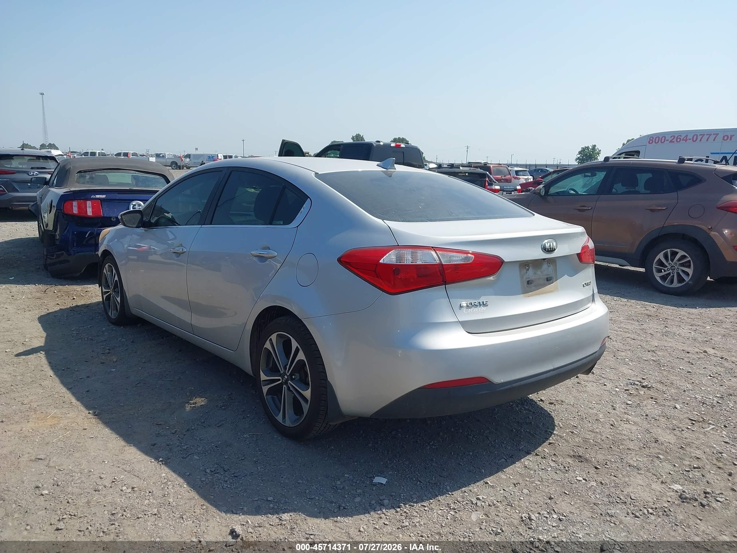 2015 Kia Forte Ex Silver vin: KNAFX4A86F5356110