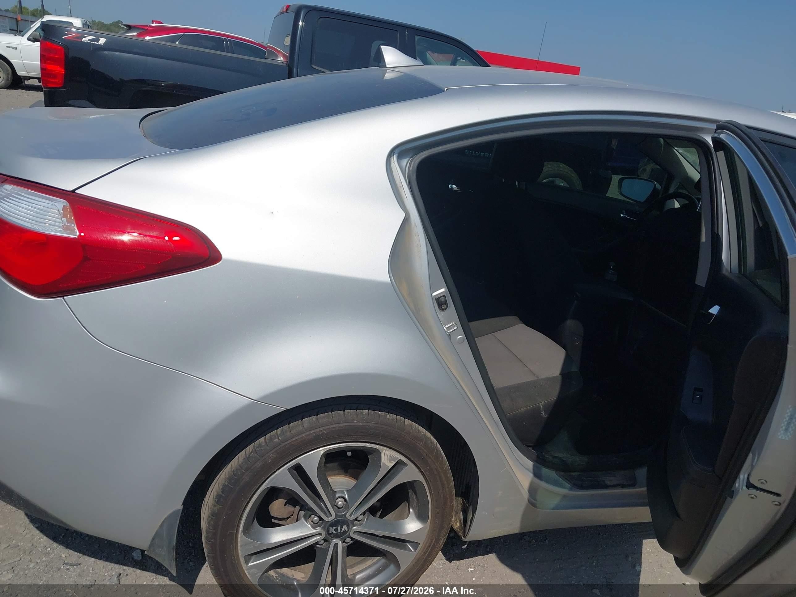 2015 Kia Forte Ex Silver vin: KNAFX4A86F5356110
