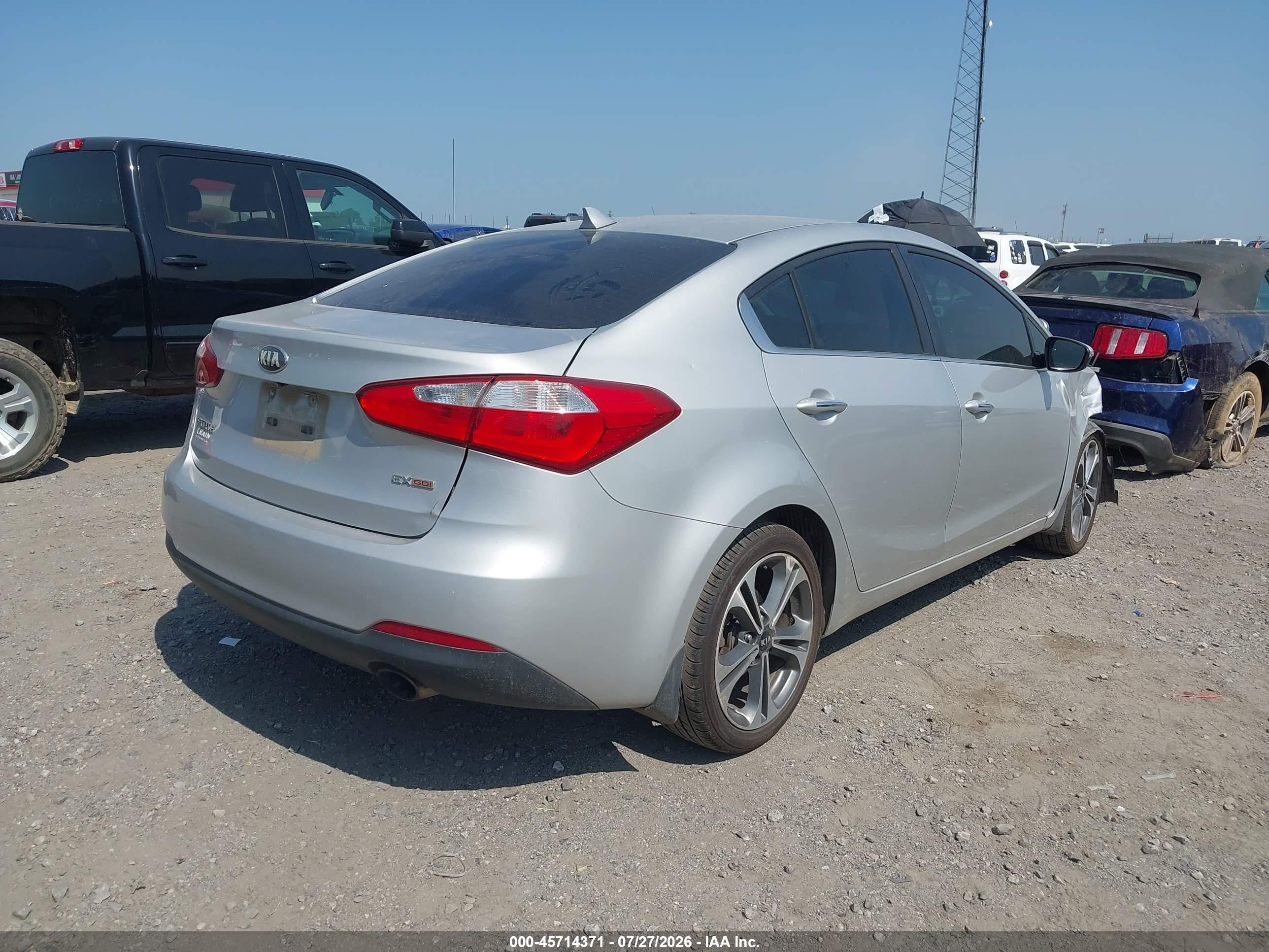 2015 Kia Forte Ex Silver vin: KNAFX4A86F5356110