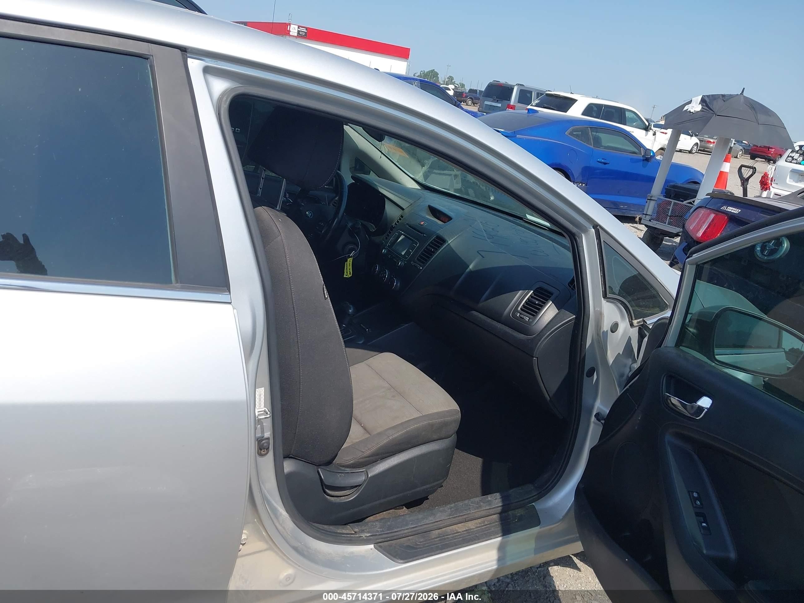 2015 Kia Forte Ex Silver vin: KNAFX4A86F5356110