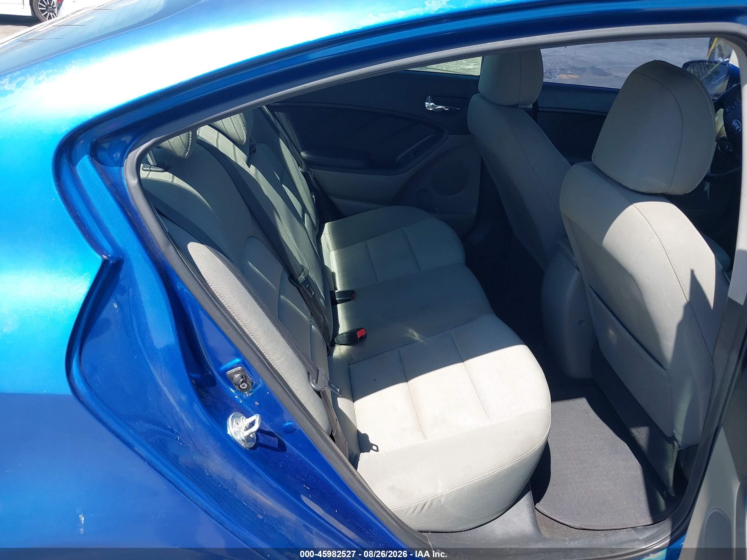 2014 Kia Forte Ex Blue vin: KNAFX4A87E5072578