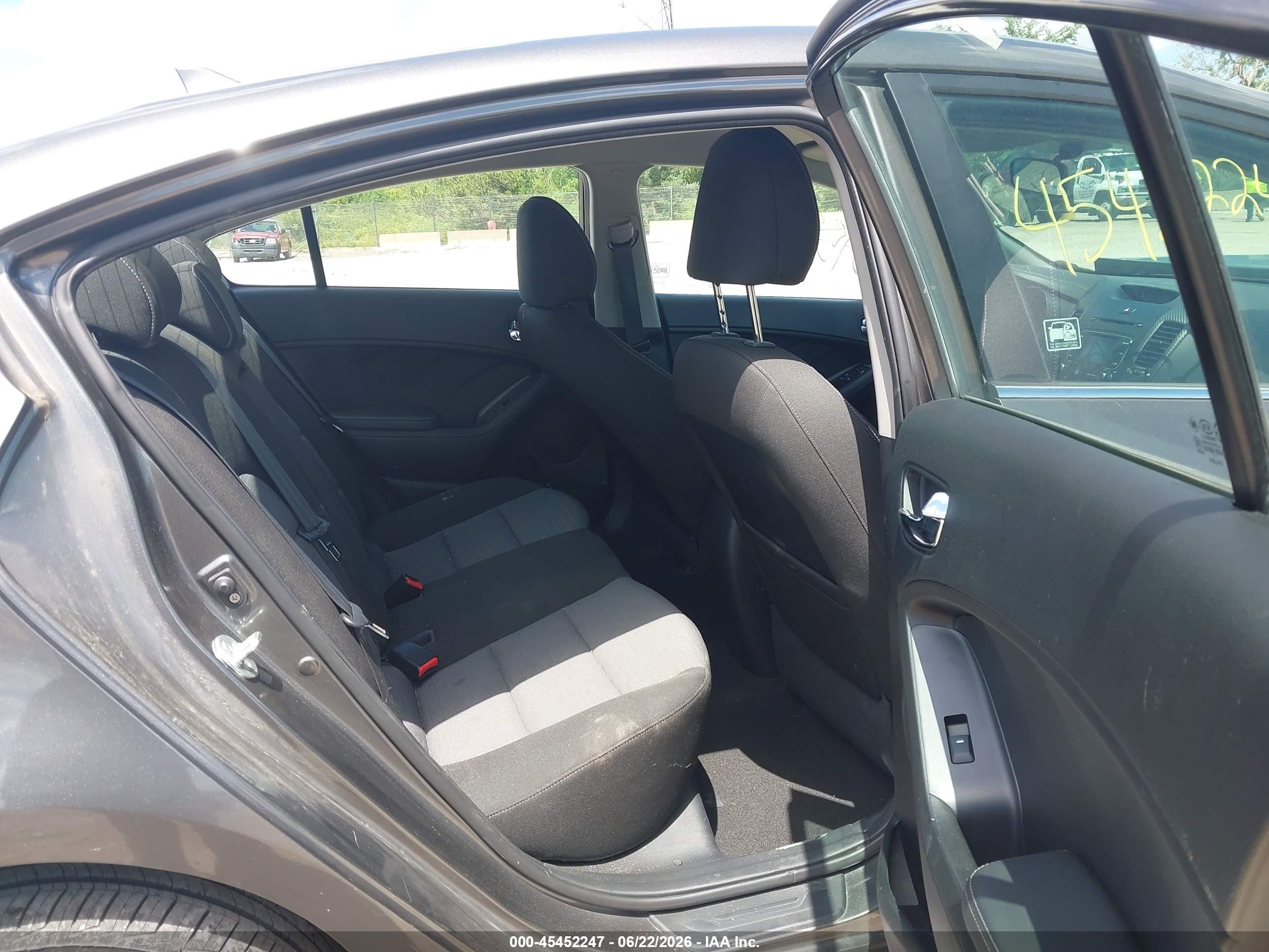 2014 Kia Forte Ex Gray vin: KNAFX4A87E5115381
