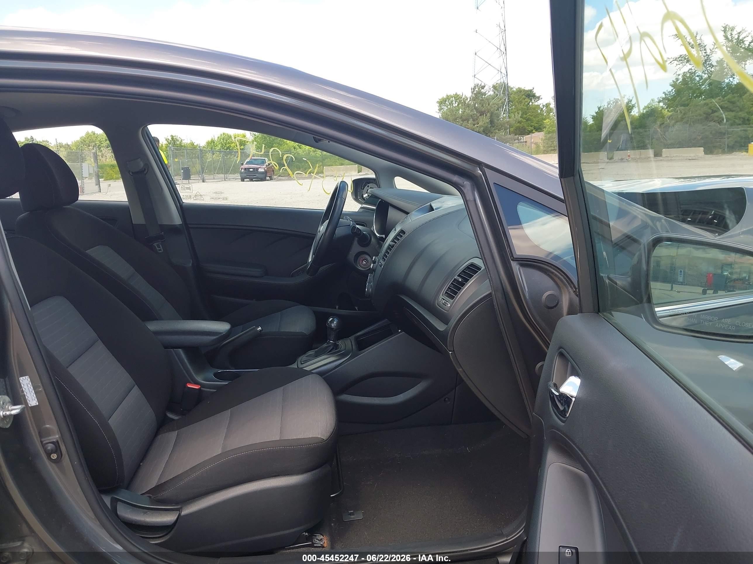2014 Kia Forte Ex Gray vin: KNAFX4A87E5115381