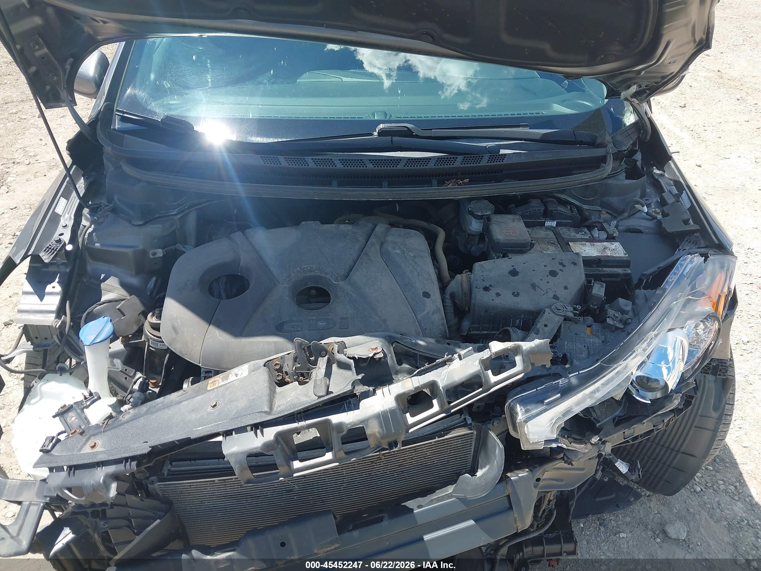 2014 Kia Forte Ex Gray vin: KNAFX4A87E5115381
