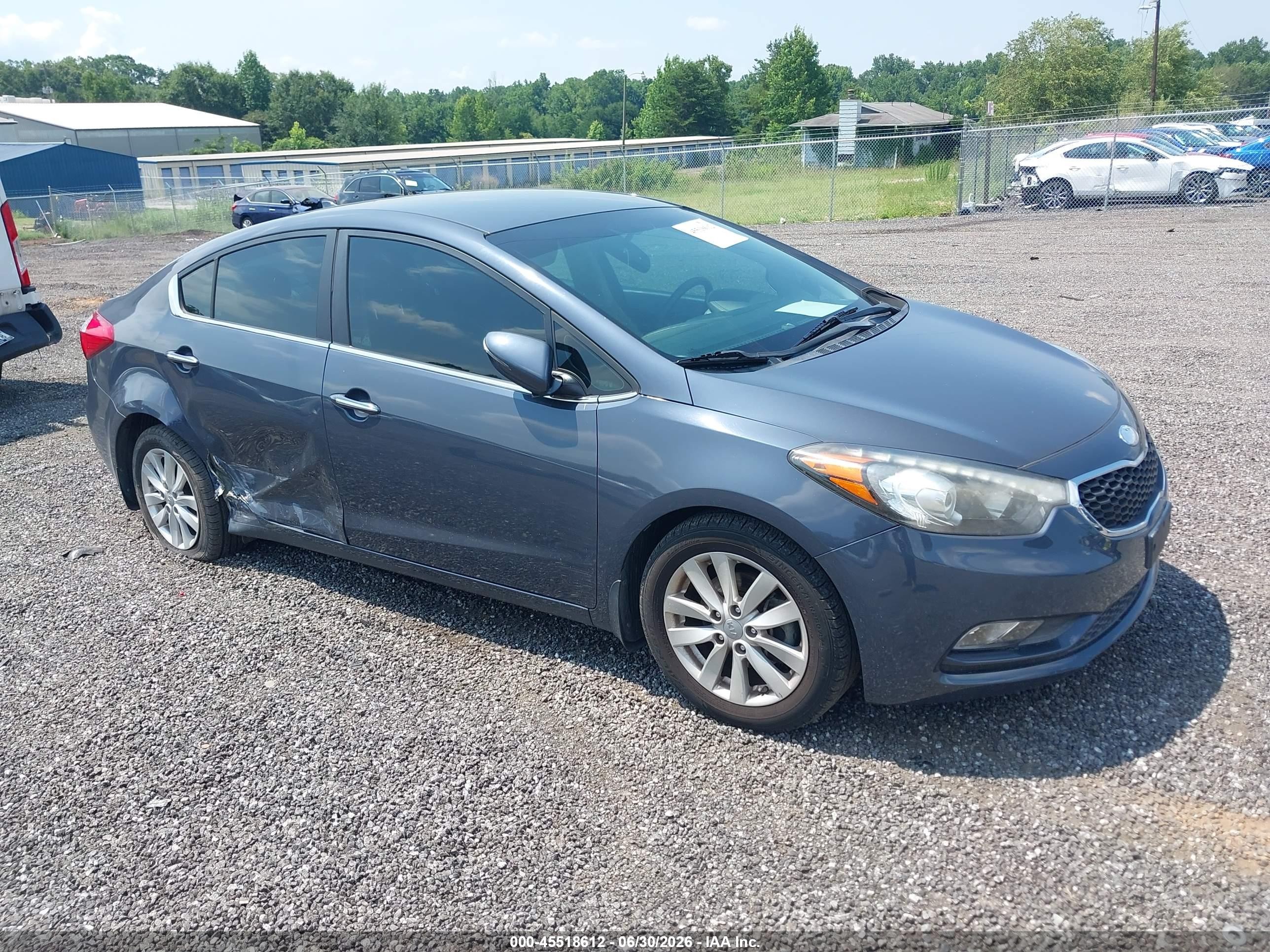 2015 Kia Forte Ex Gray vin: KNAFX4A87F5266125