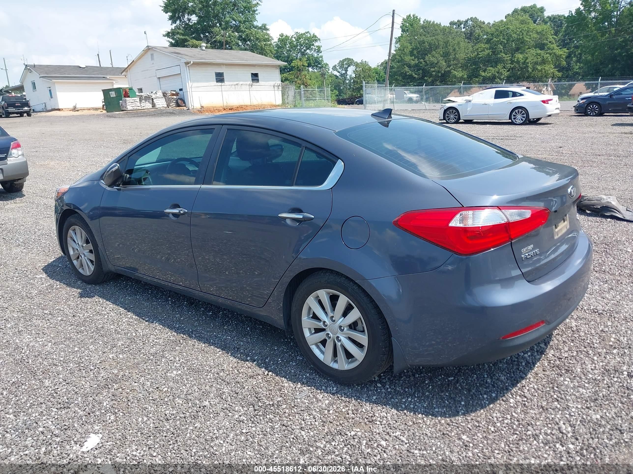 2015 Kia Forte Ex Gray vin: KNAFX4A87F5266125