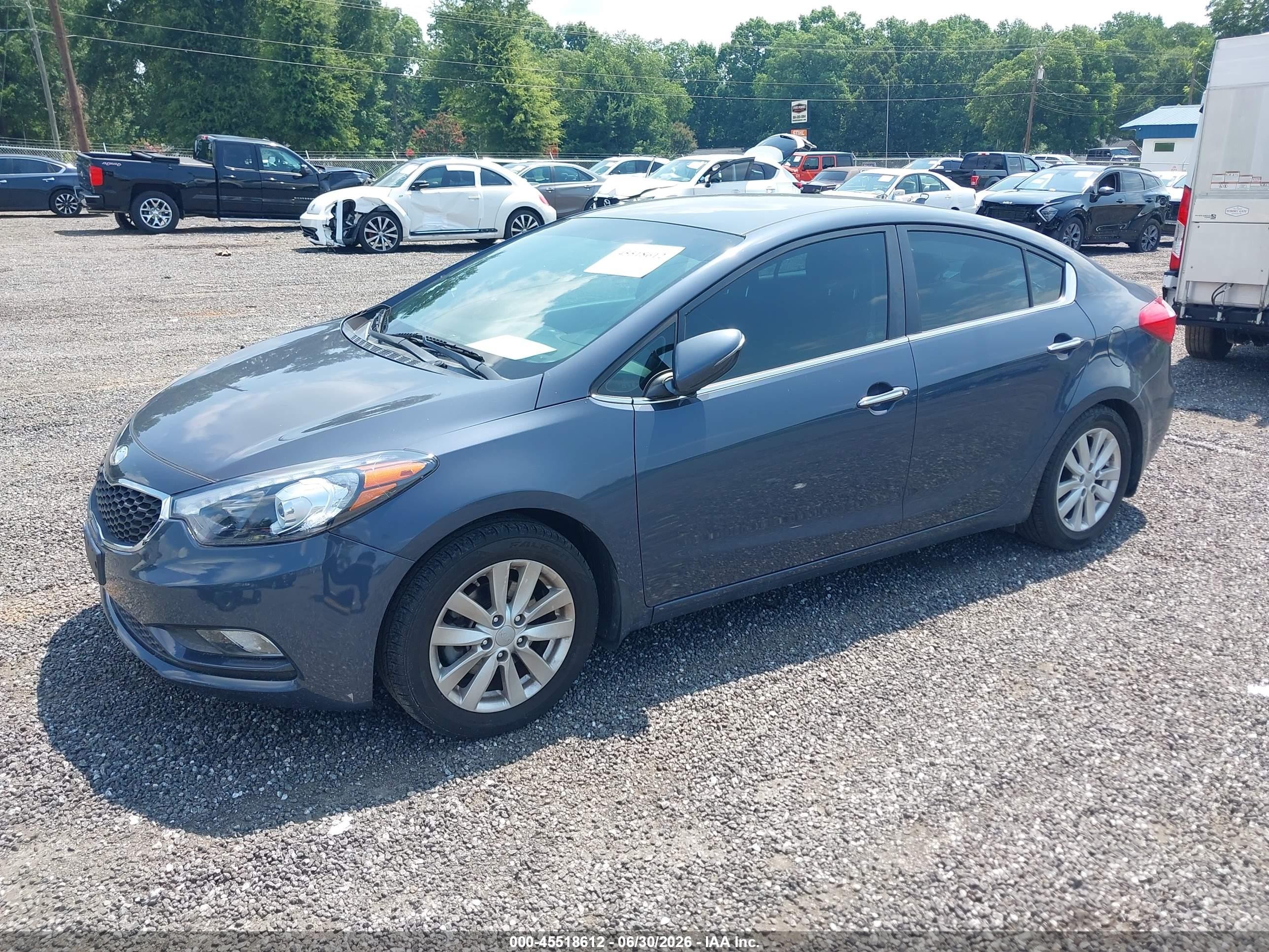 2015 Kia Forte Ex Gray vin: KNAFX4A87F5266125