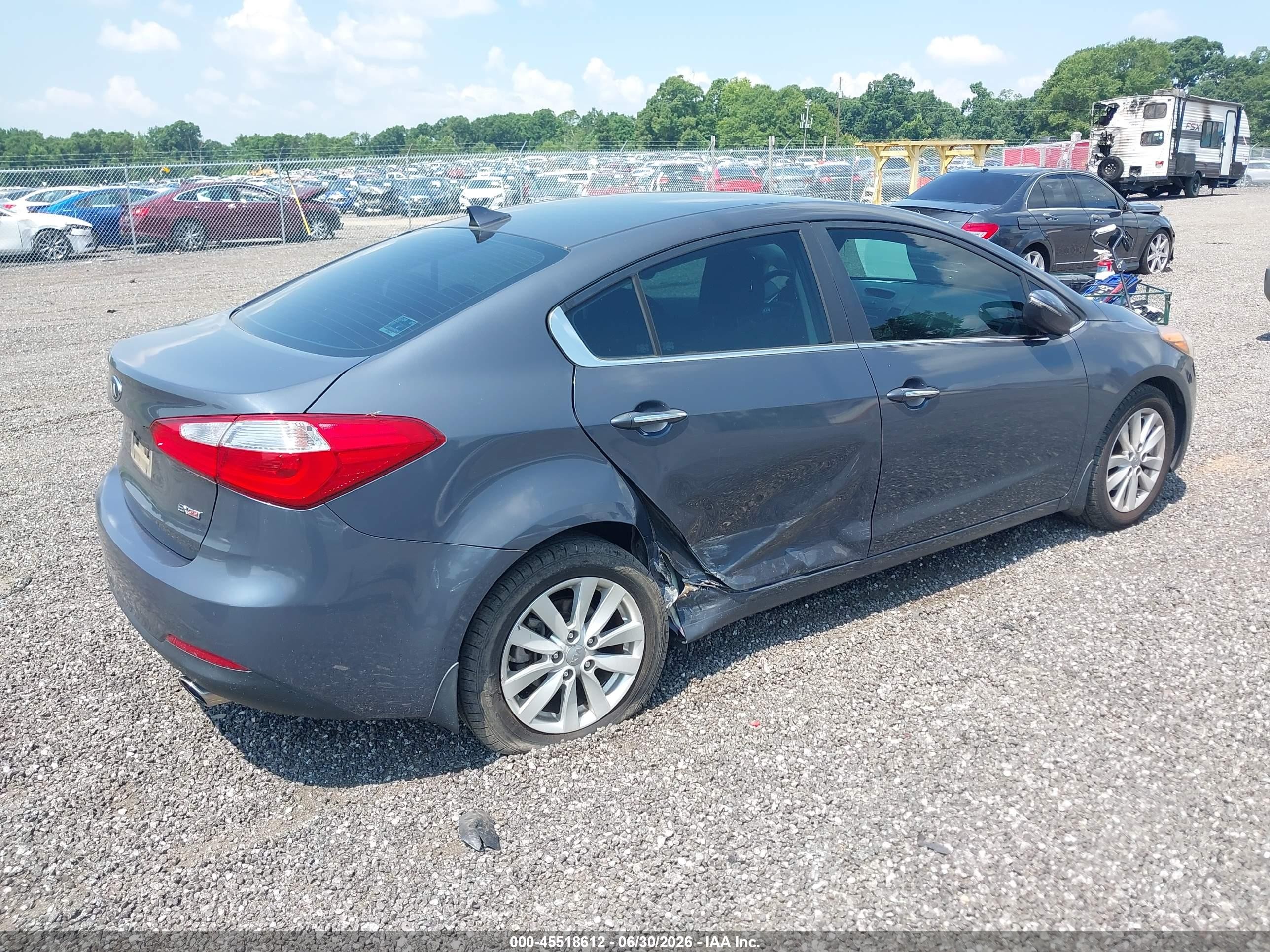 2015 Kia Forte Ex Gray vin: KNAFX4A87F5266125