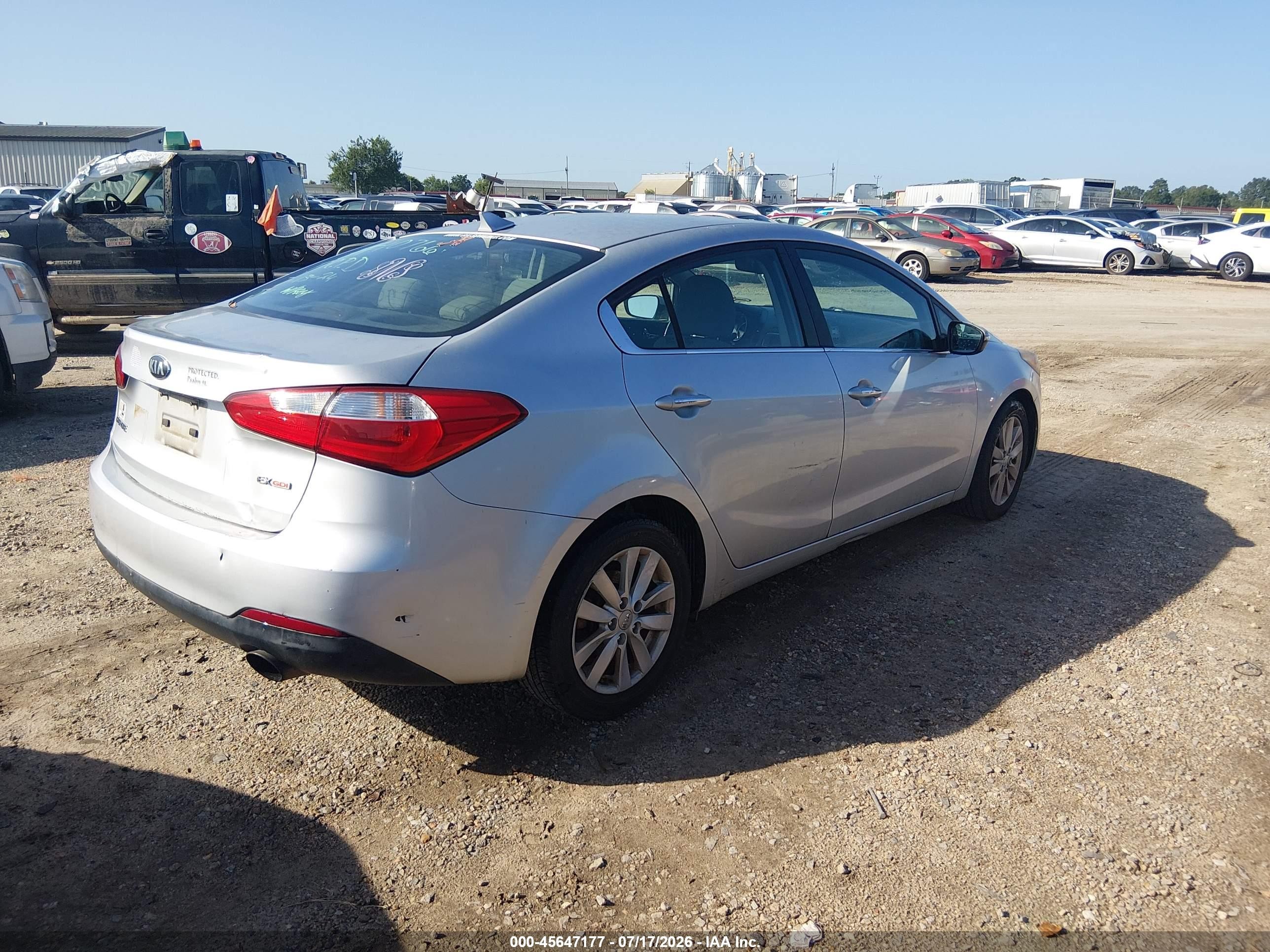 2015 Kia Forte Ex Silver vin: KNAFX4A87F5331278