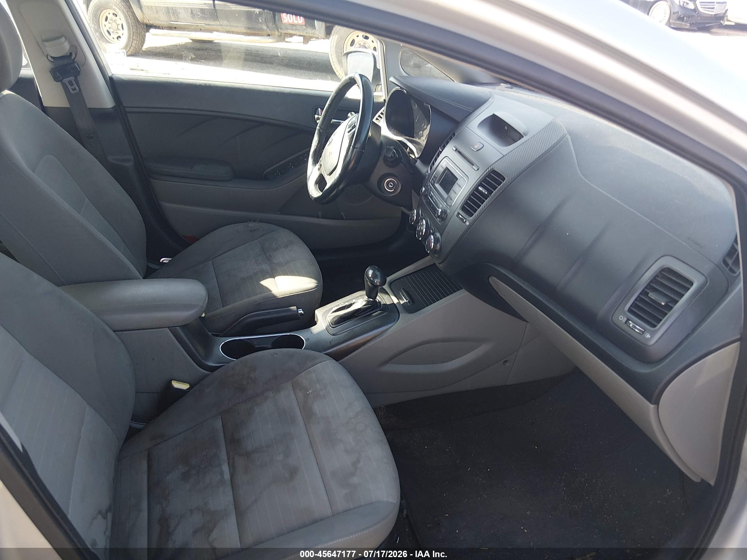 2015 Kia Forte Ex Silver vin: KNAFX4A87F5331278