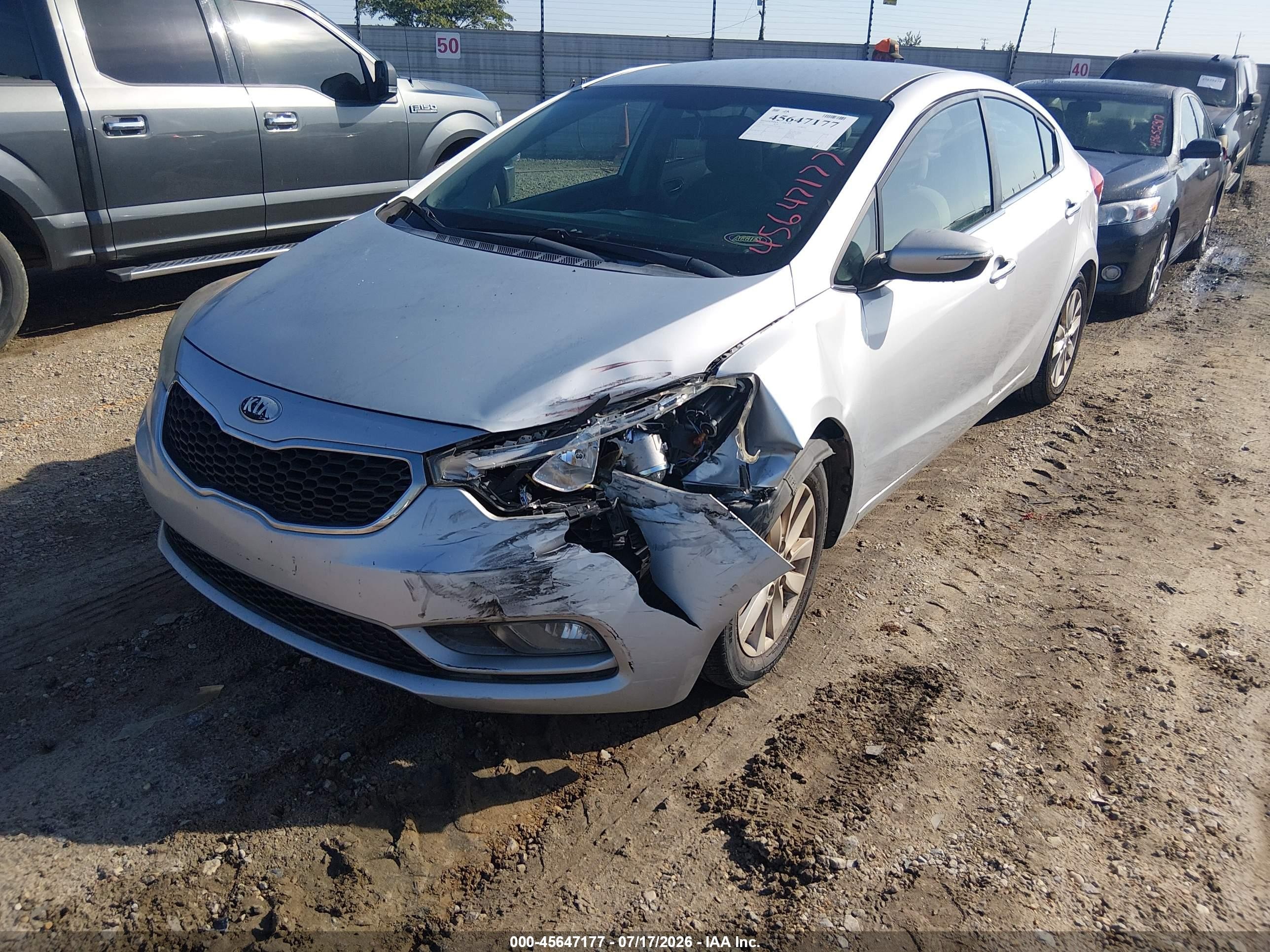 2015 Kia Forte Ex Silver vin: KNAFX4A87F5331278
