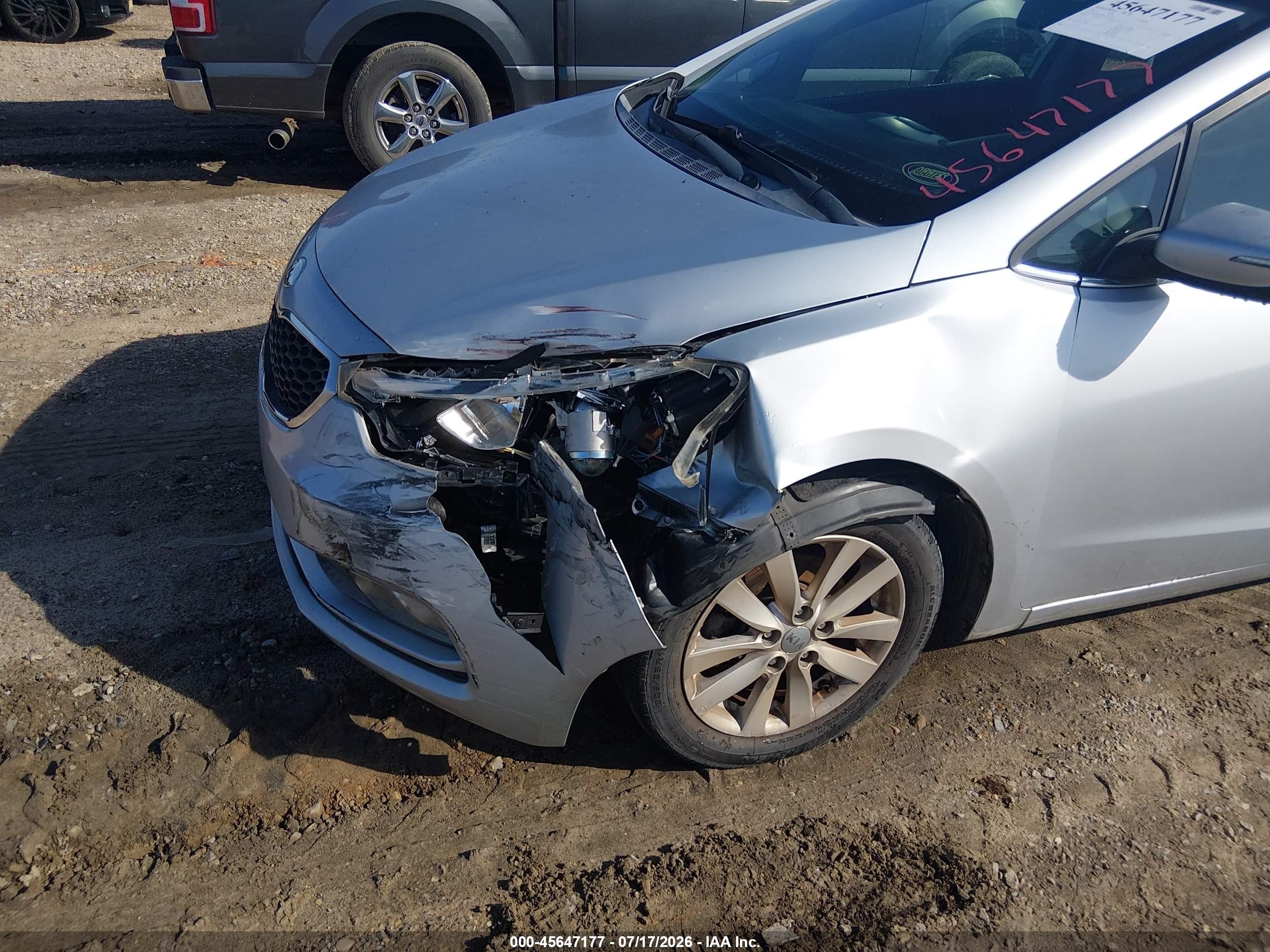 2015 Kia Forte Ex Silver vin: KNAFX4A87F5331278