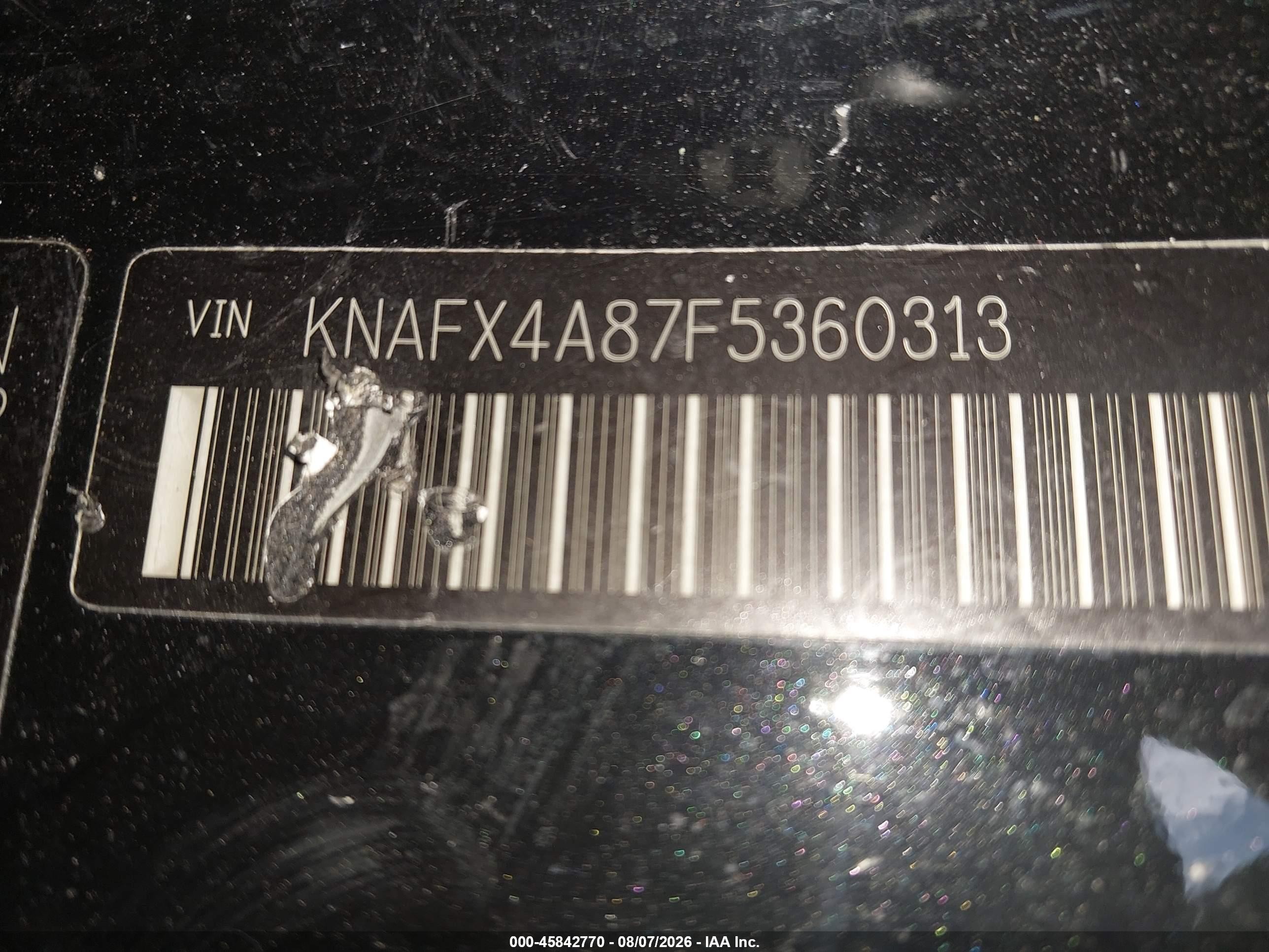 2015 Kia Forte Ex Black vin: KNAFX4A87F5360313