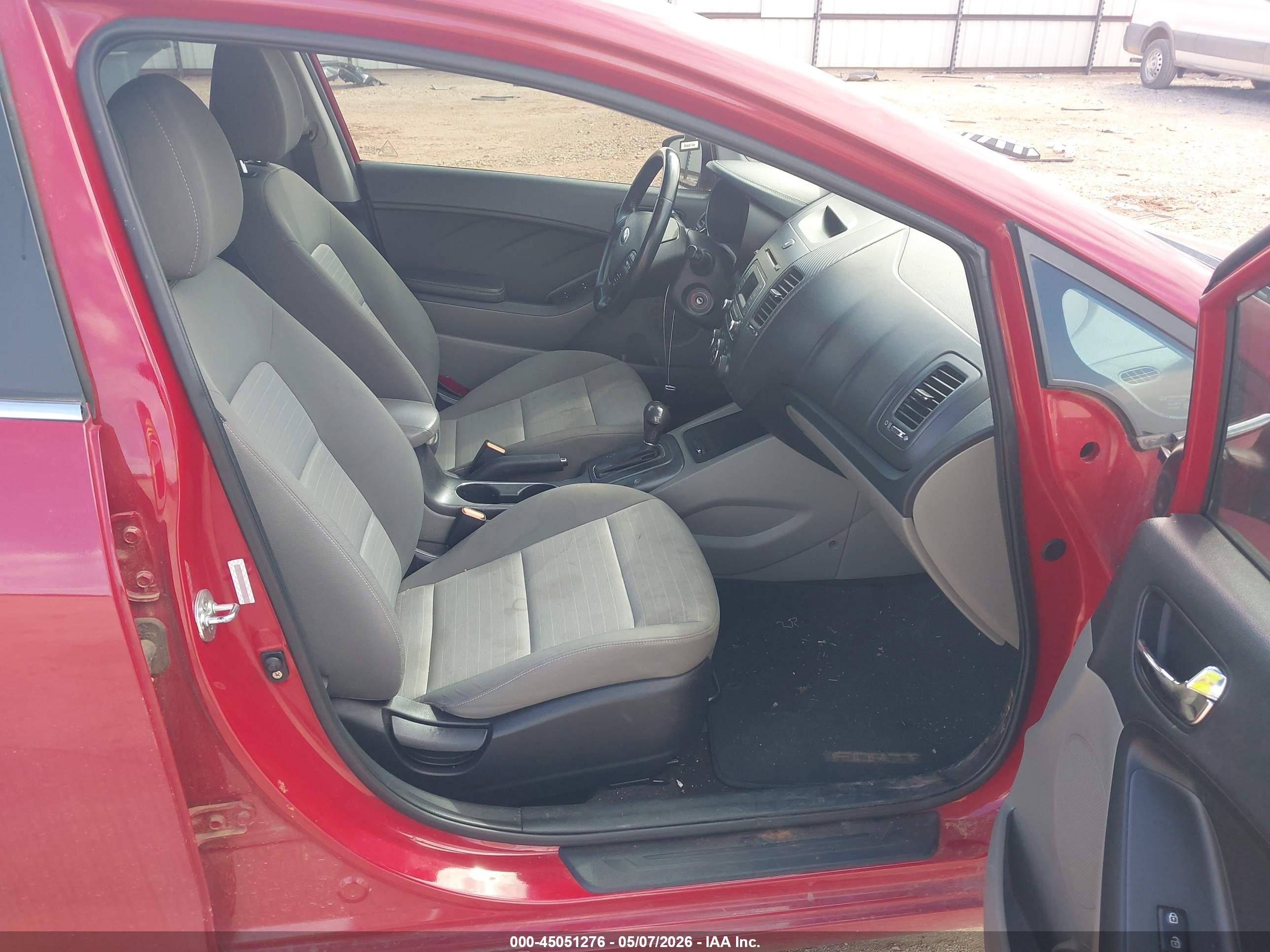 2015 Kia Forte Ex Red vin: KNAFX4A87F5392260