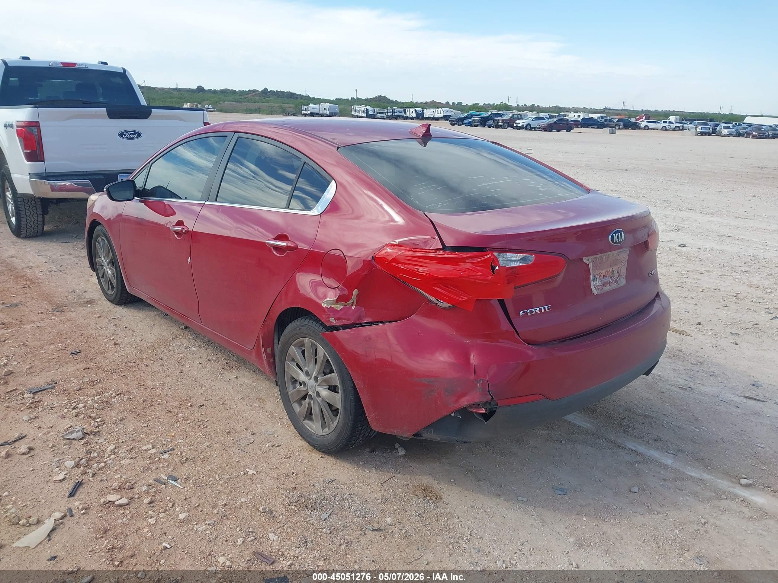2015 Kia Forte Ex Red vin: KNAFX4A87F5392260
