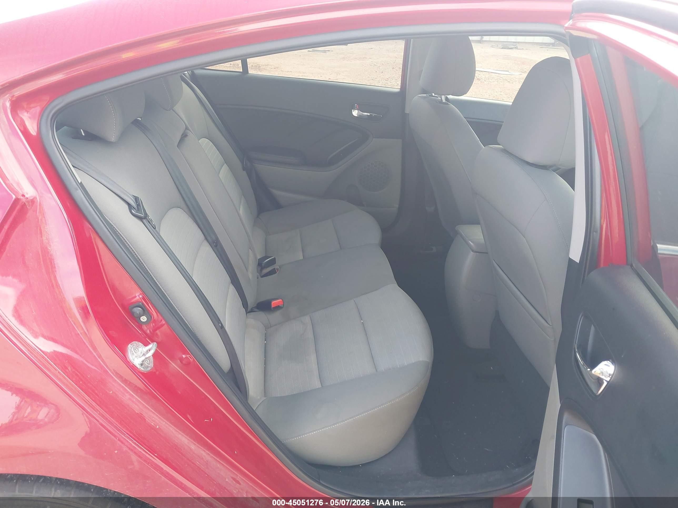 2015 Kia Forte Ex Red vin: KNAFX4A87F5392260