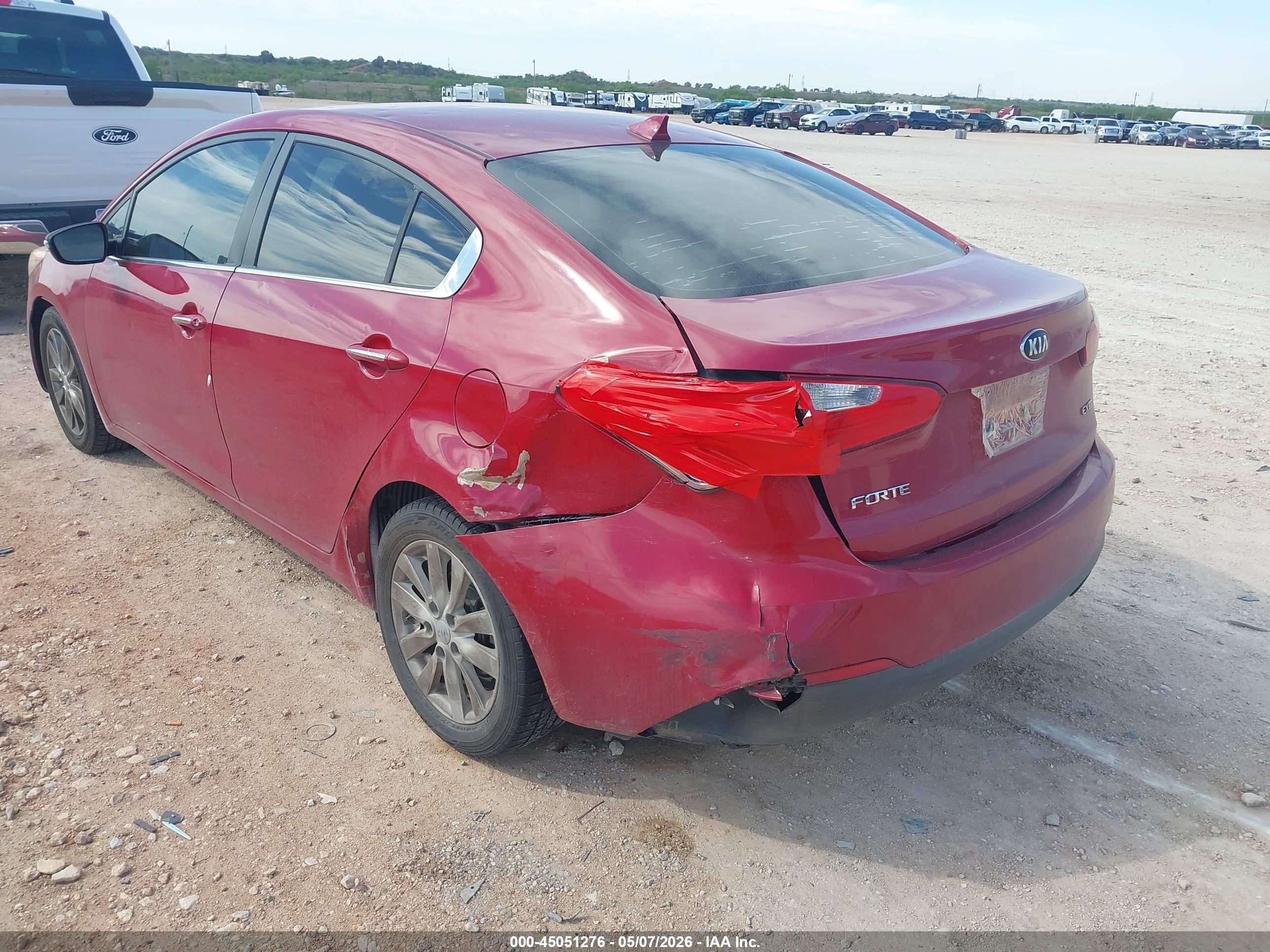 2015 Kia Forte Ex Red vin: KNAFX4A87F5392260