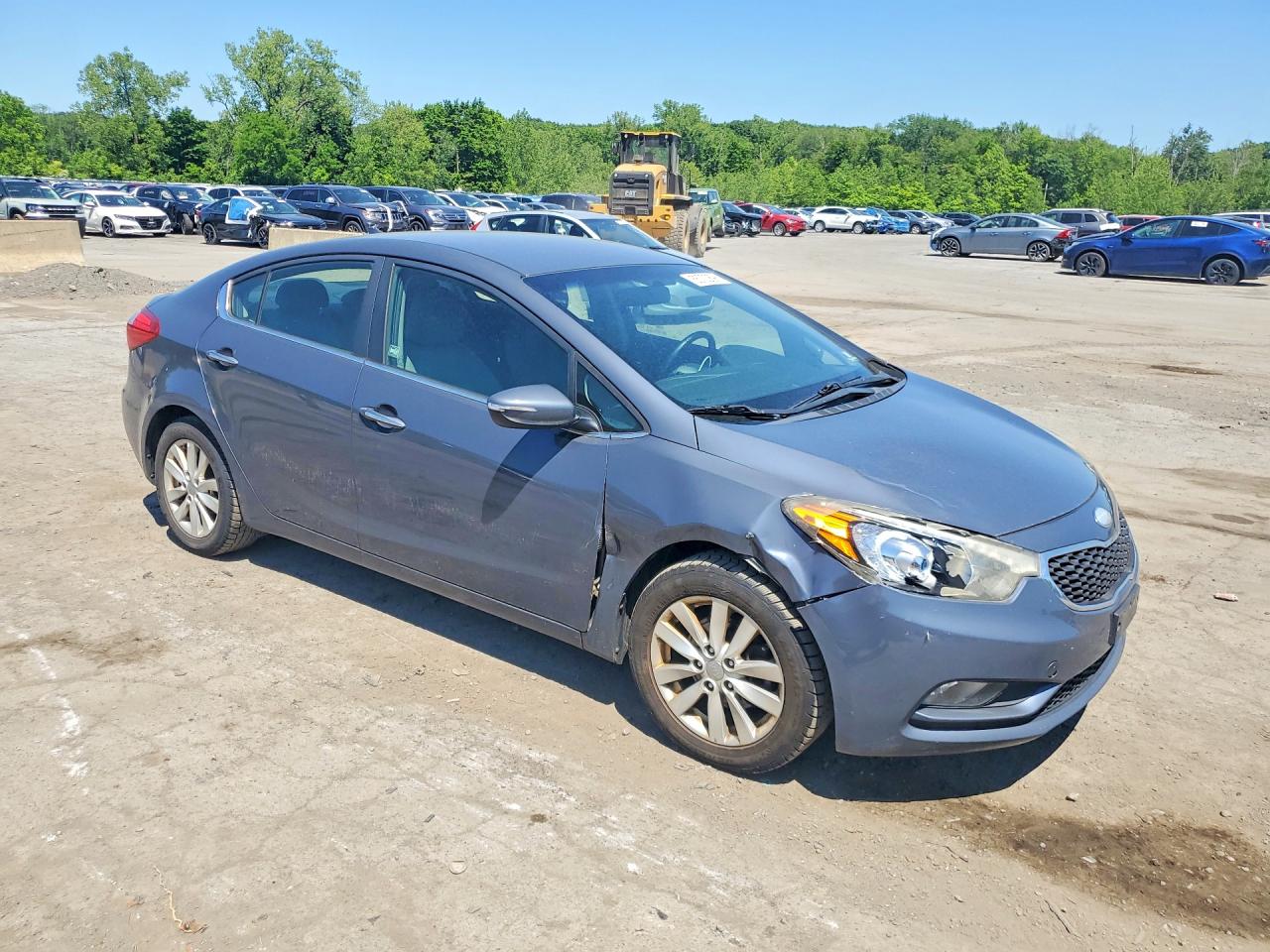 2014 Kia Forte Ex Gray vin: KNAFX4A88E5055532