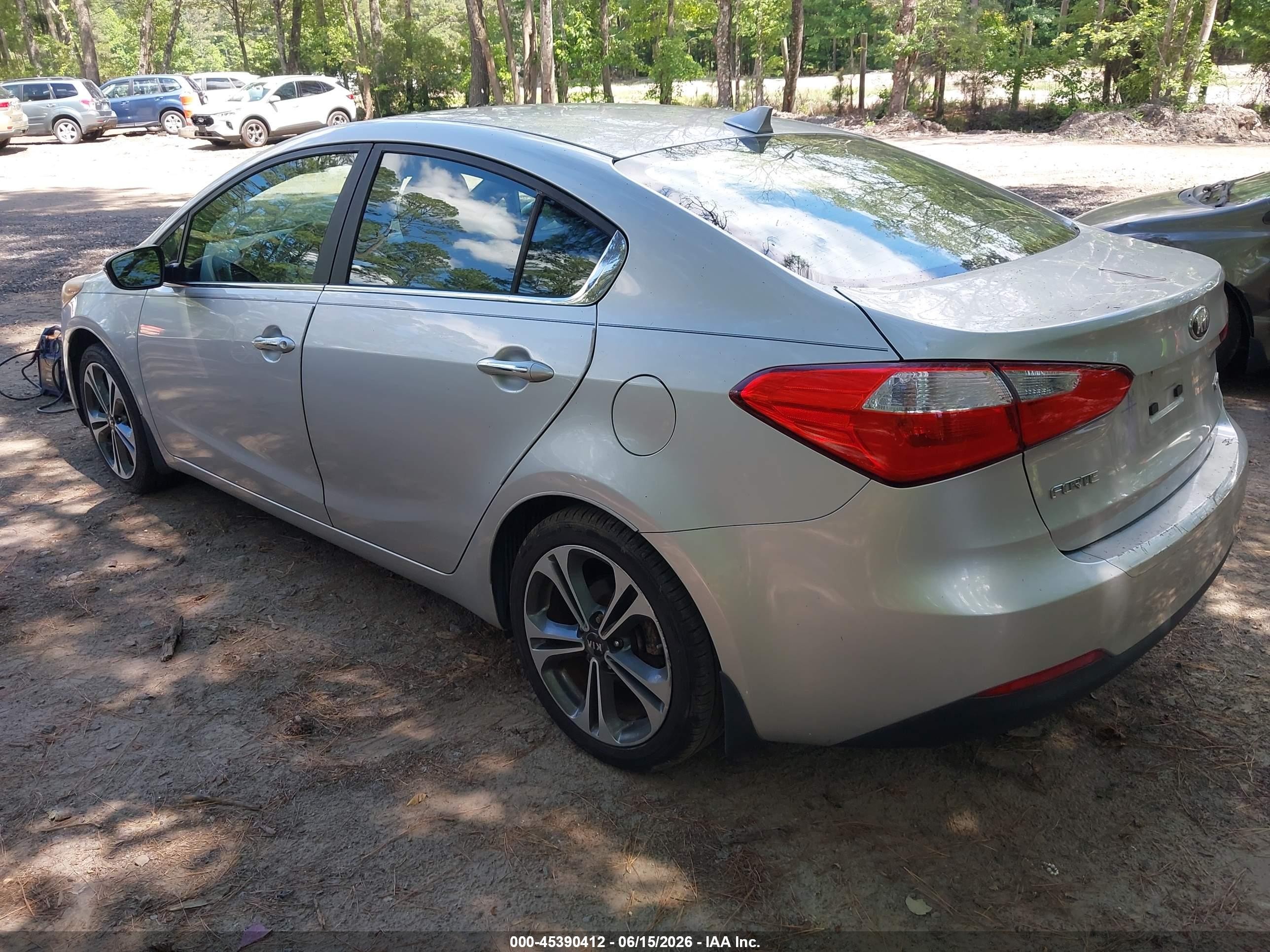 2014 Kia Forte Ex Gray vin: KNAFX4A88E5073013