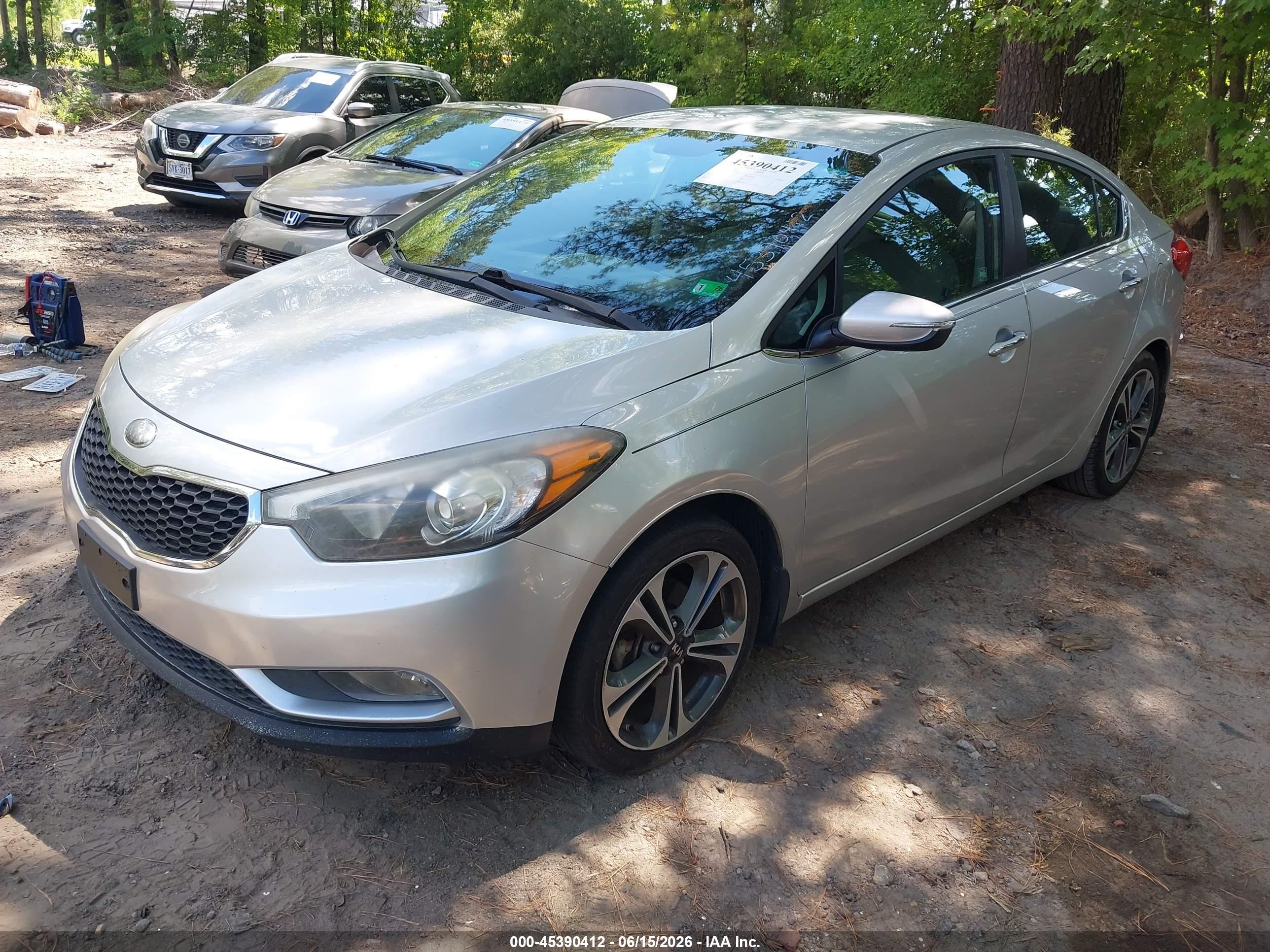 2014 Kia Forte Ex Gray vin: KNAFX4A88E5073013