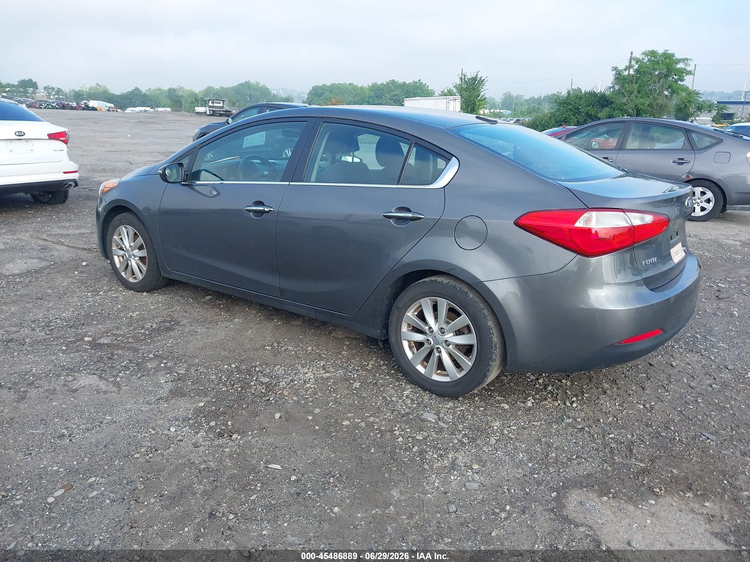 2014 Kia Forte Ex Gray vin: KNAFX4A88E5090796