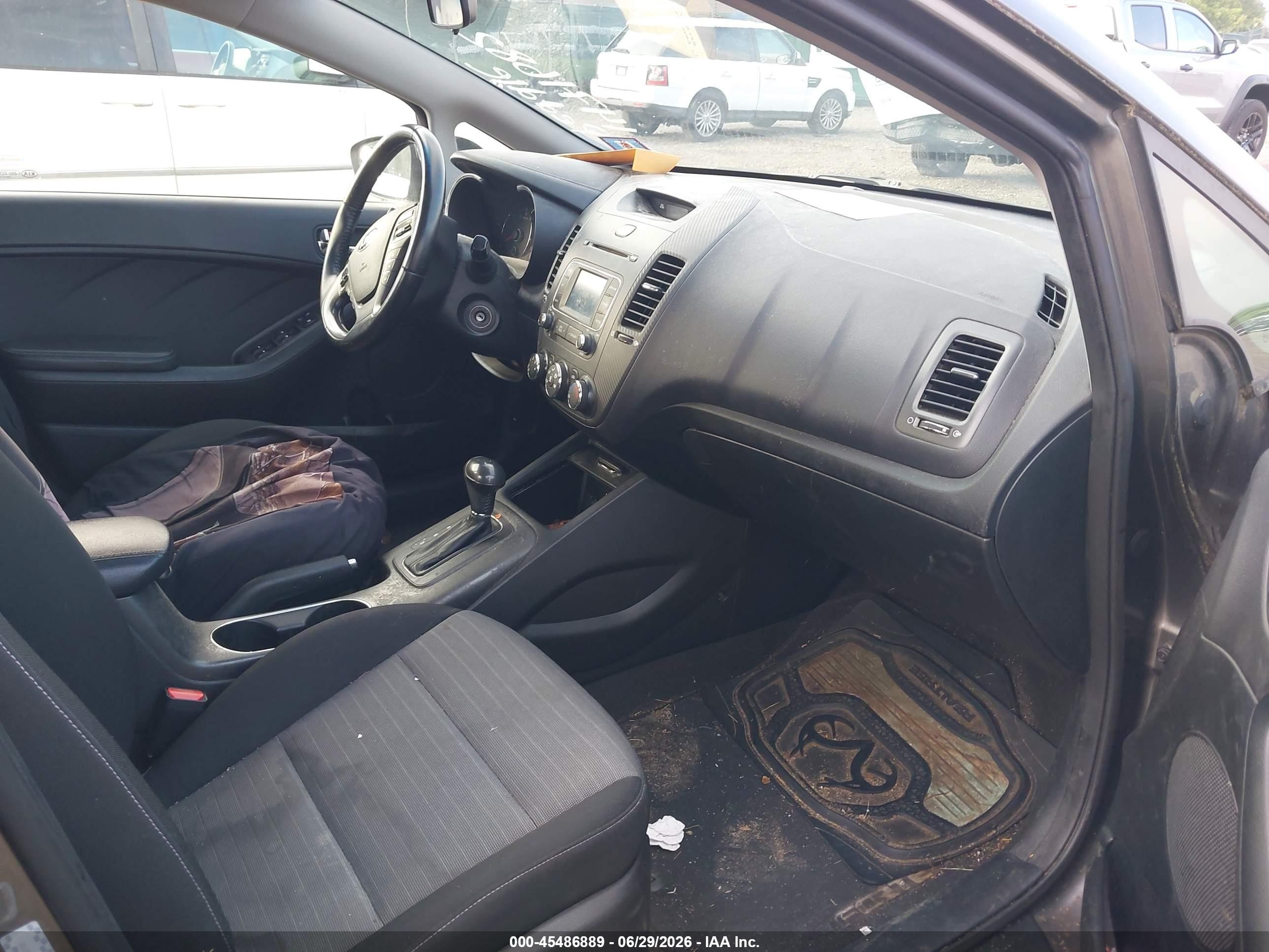 2014 Kia Forte Ex Gray vin: KNAFX4A88E5090796