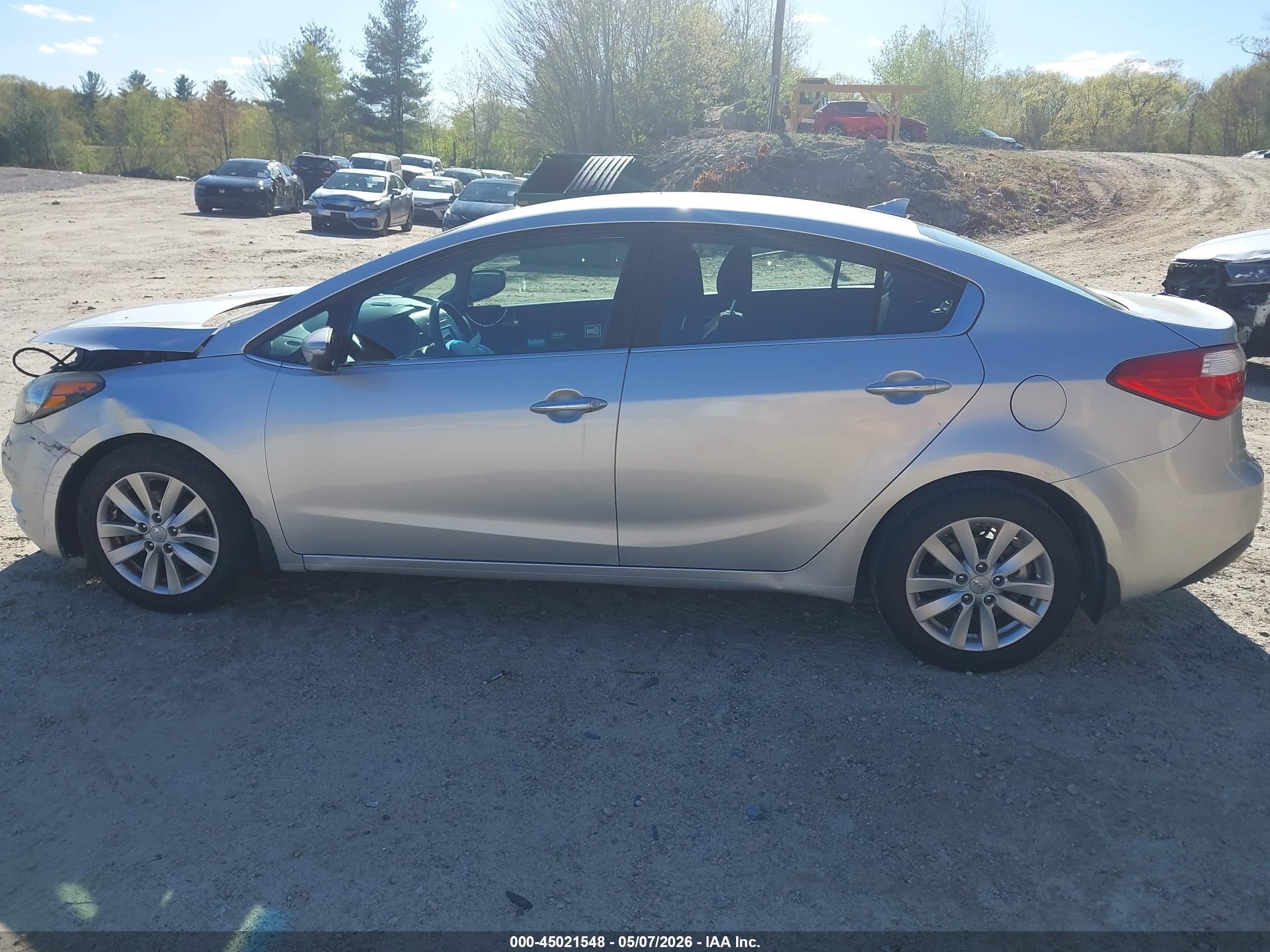 2014 Kia Forte Ex Silver vin: KNAFX4A88E5109461